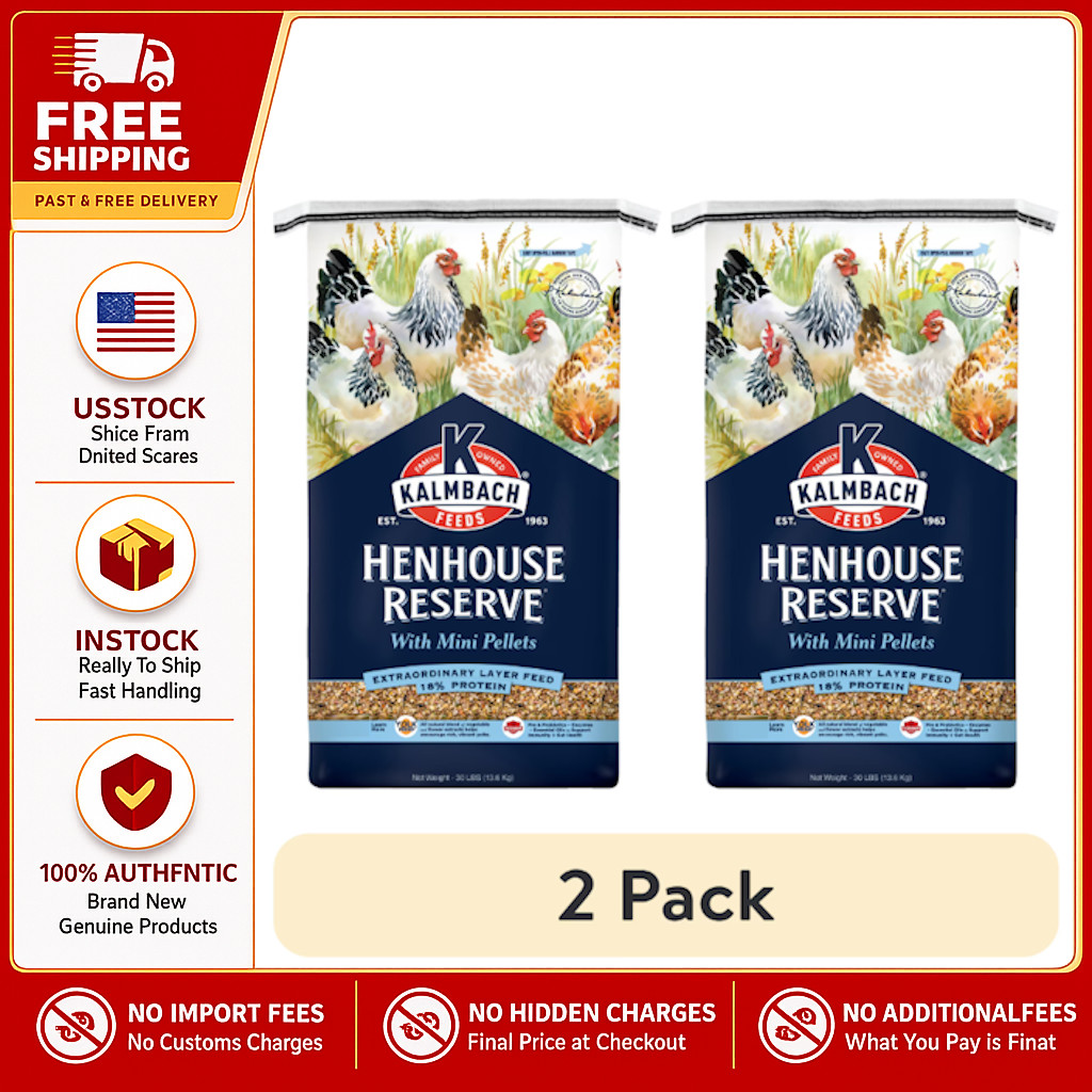 (2 pack) Kalmbach Feeds 18% Henhouse Reserve Extraordinary Whole Grain Layer Fee