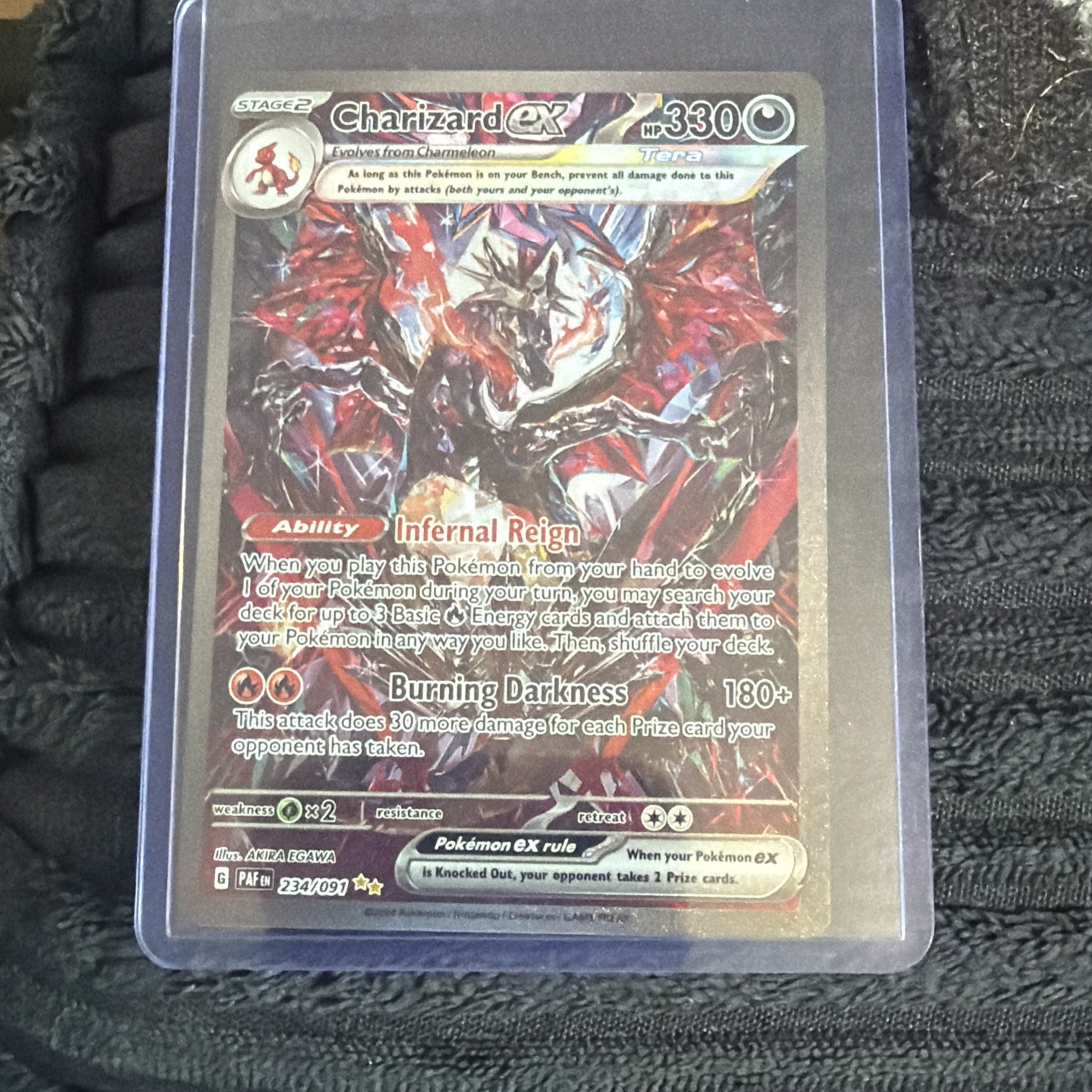 Pokemon Paldean Fates Charizard EX 234/091 Special Illustration Rare