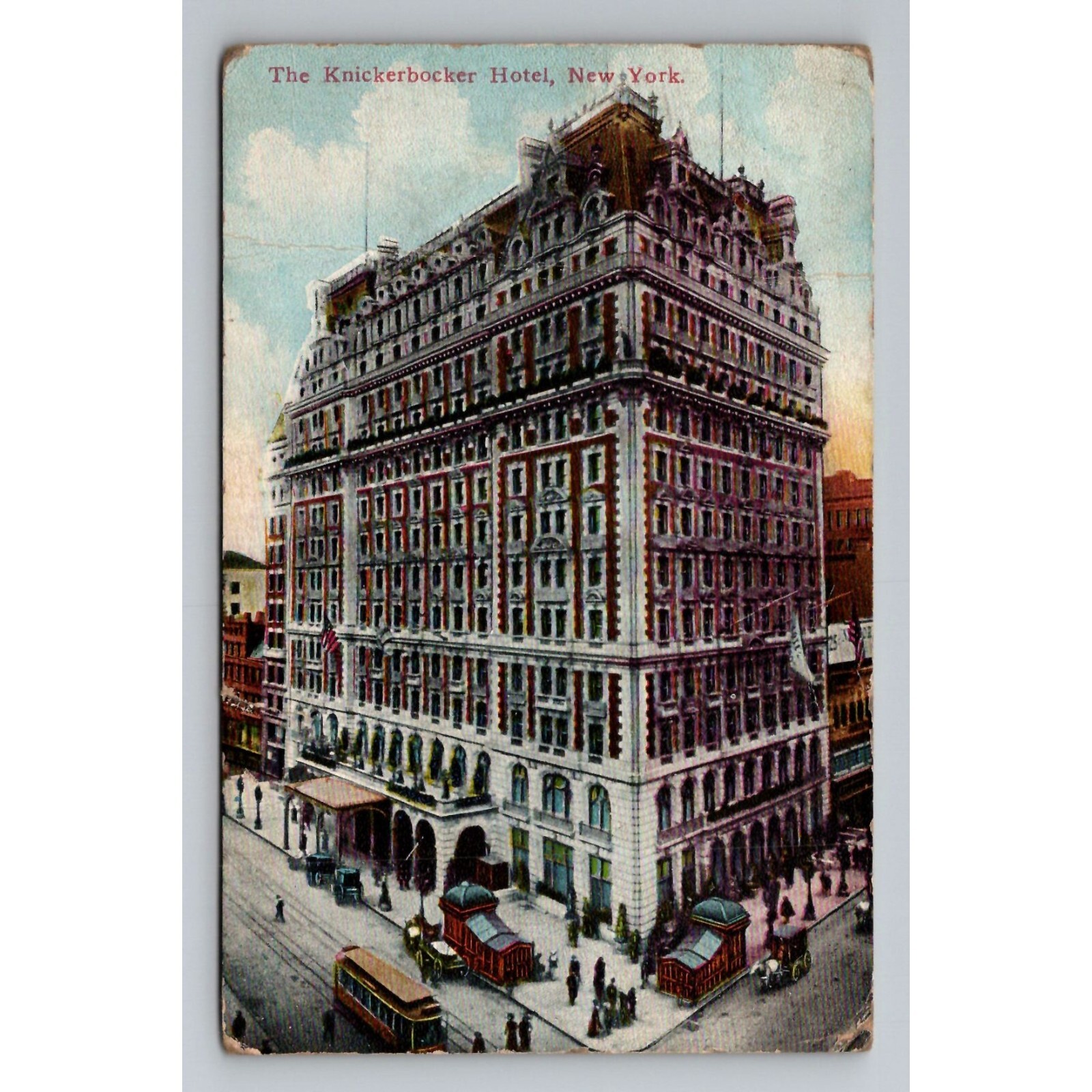 Antique Knickerbocker Hotel New York Postcard unposted