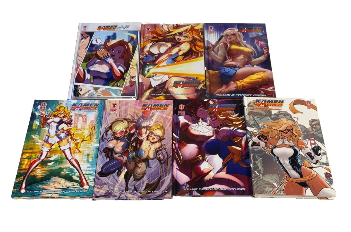 Kamen America Hardcover Lot 7 Books Iconic Comics Graphic Novel Vol 8 9 Sealed
