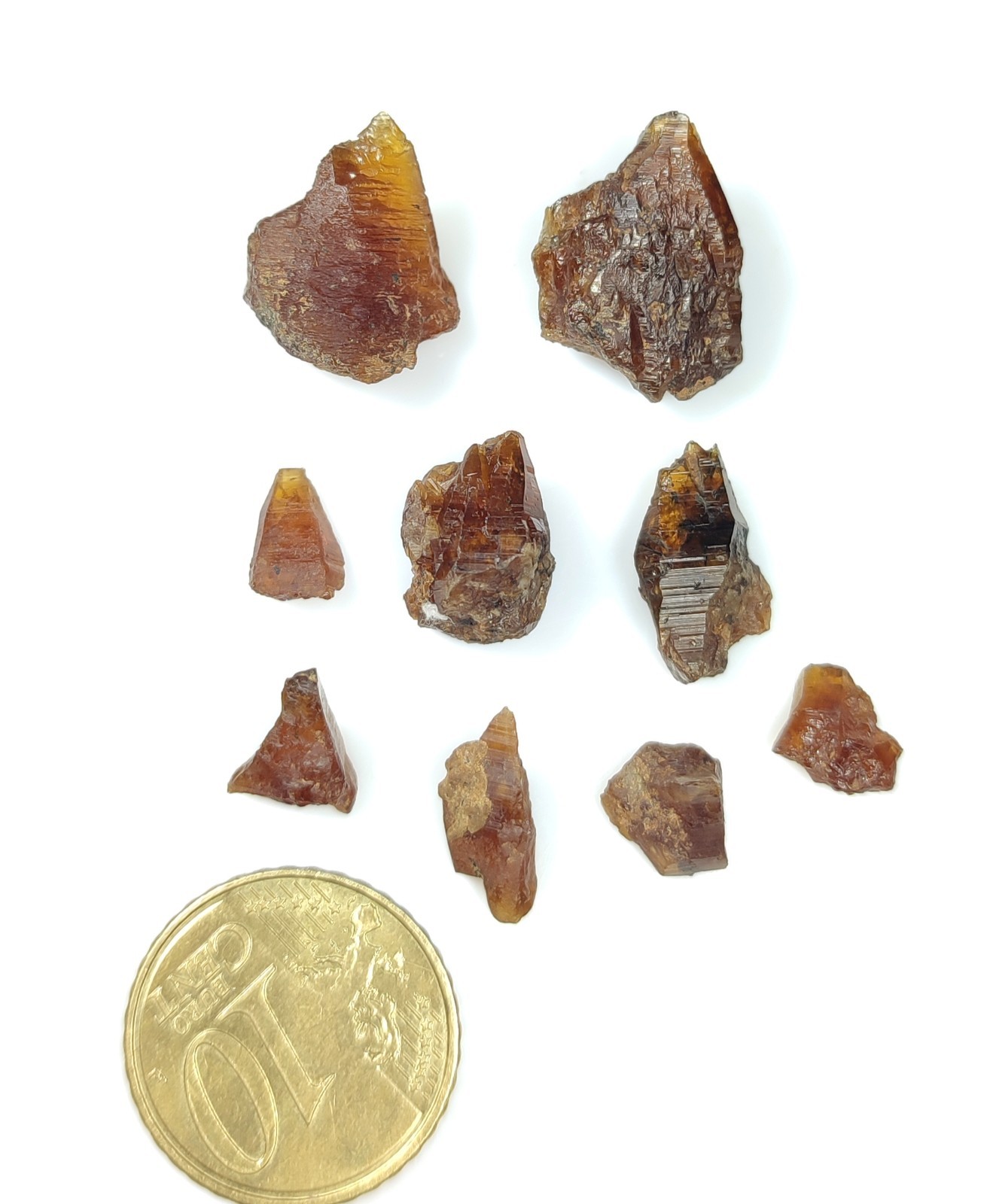 11-gm Rare Mineral Parisite-(Ce) Crystals Lot from Zagi Mountains Pakistan.