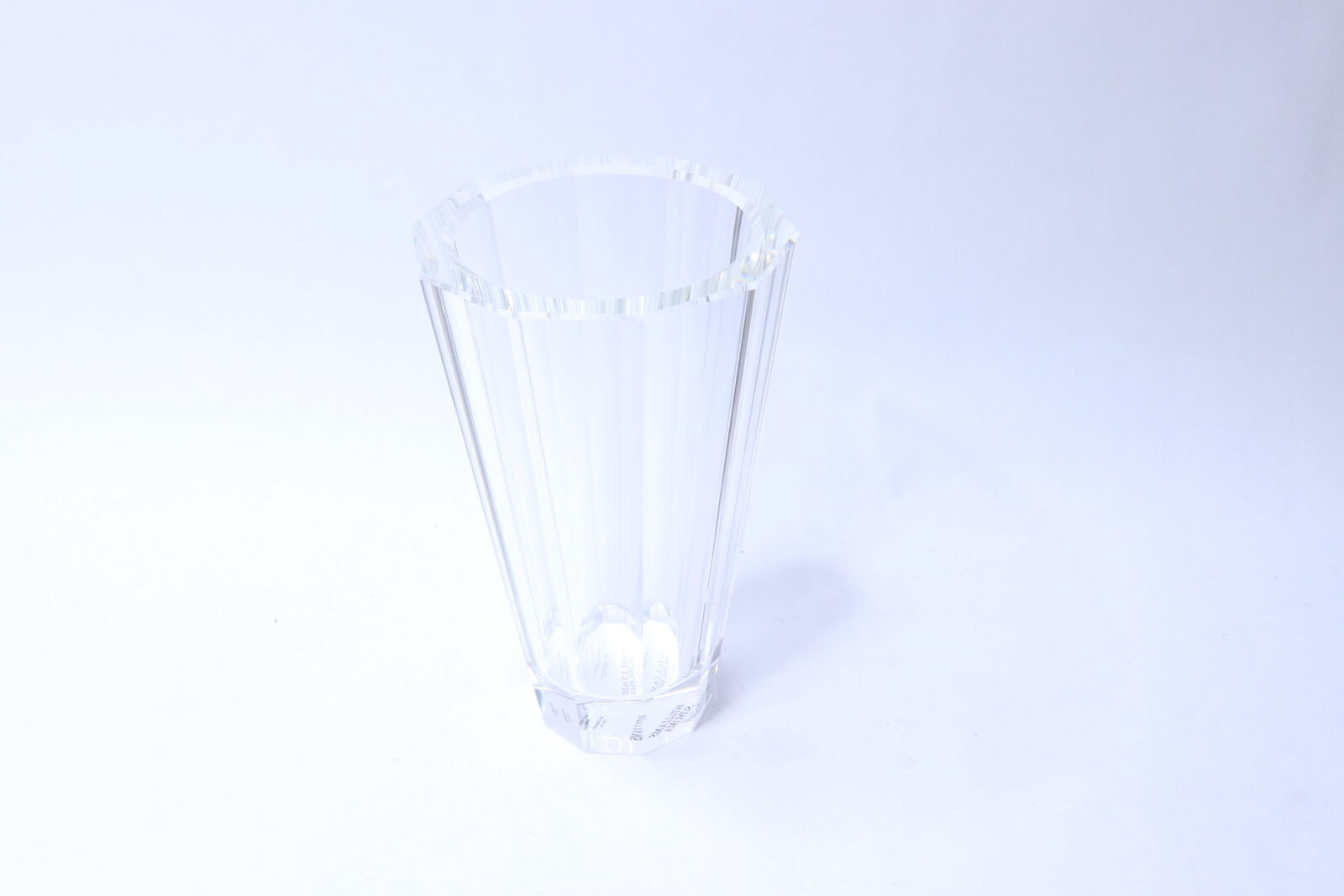4777387 Fluted Clear Crystal Vase
