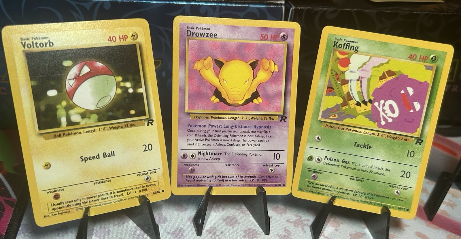 NM Vintage TEAM ROCKET Pokemon Card Lot Of 3. 69/82, 54/82, 58/82 NM Vintage TEAM ROCKET Pokemon Card Lot Of 3. 69/82, 54/82, 58/82