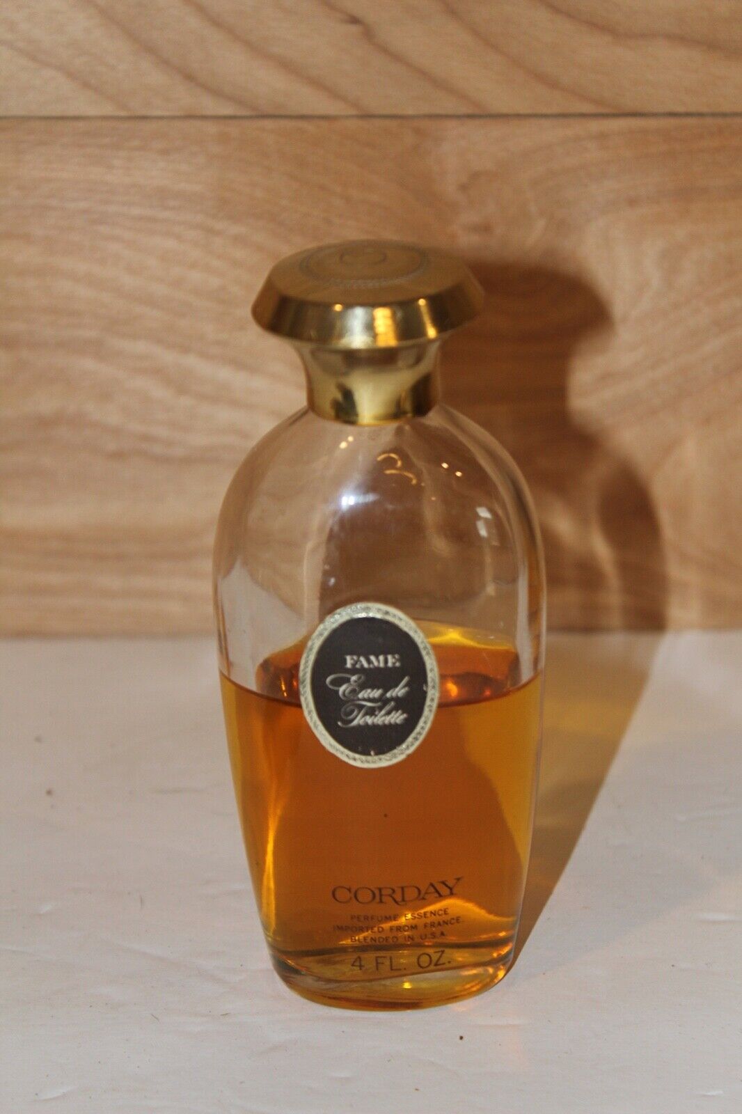 Vintage FAME By CORDAY Eau De Toilette 4 oz. Large Bottle Splash Perfume