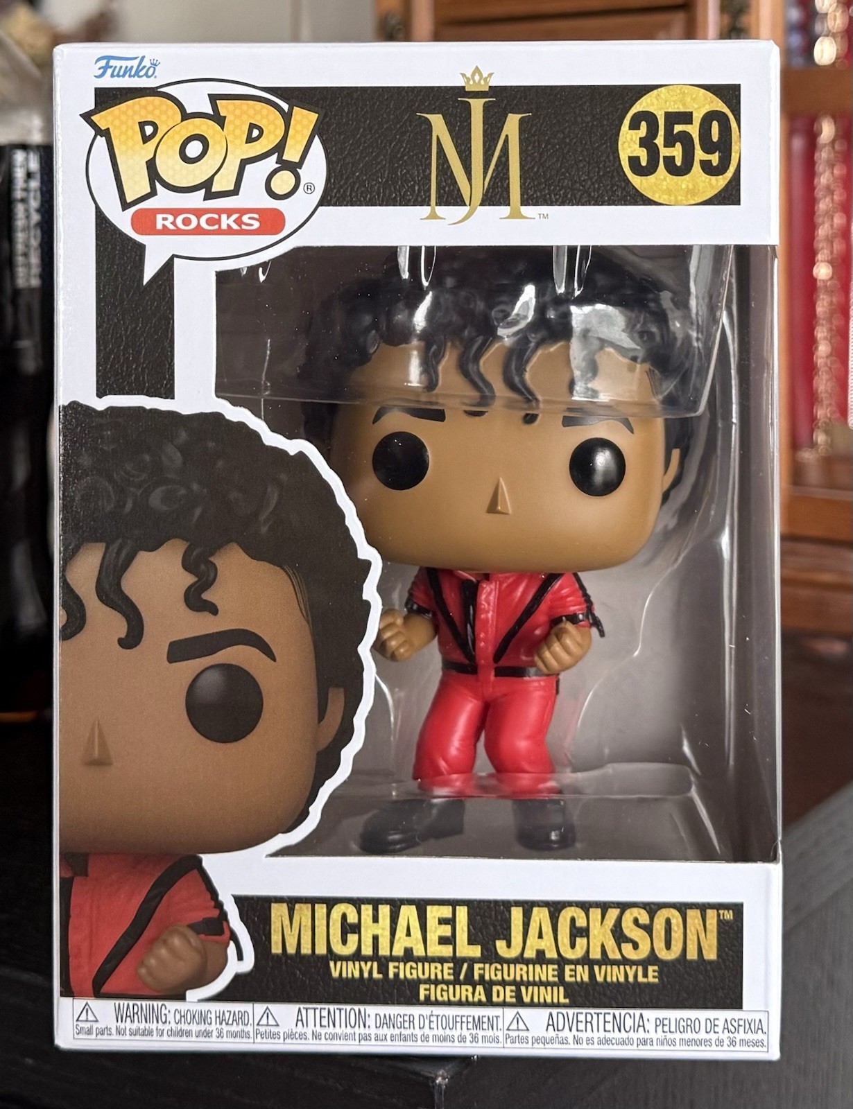 Funko Pop Rocks: MICHAEL JACKSON #359 (Thriller Video 1984) w/Protector
