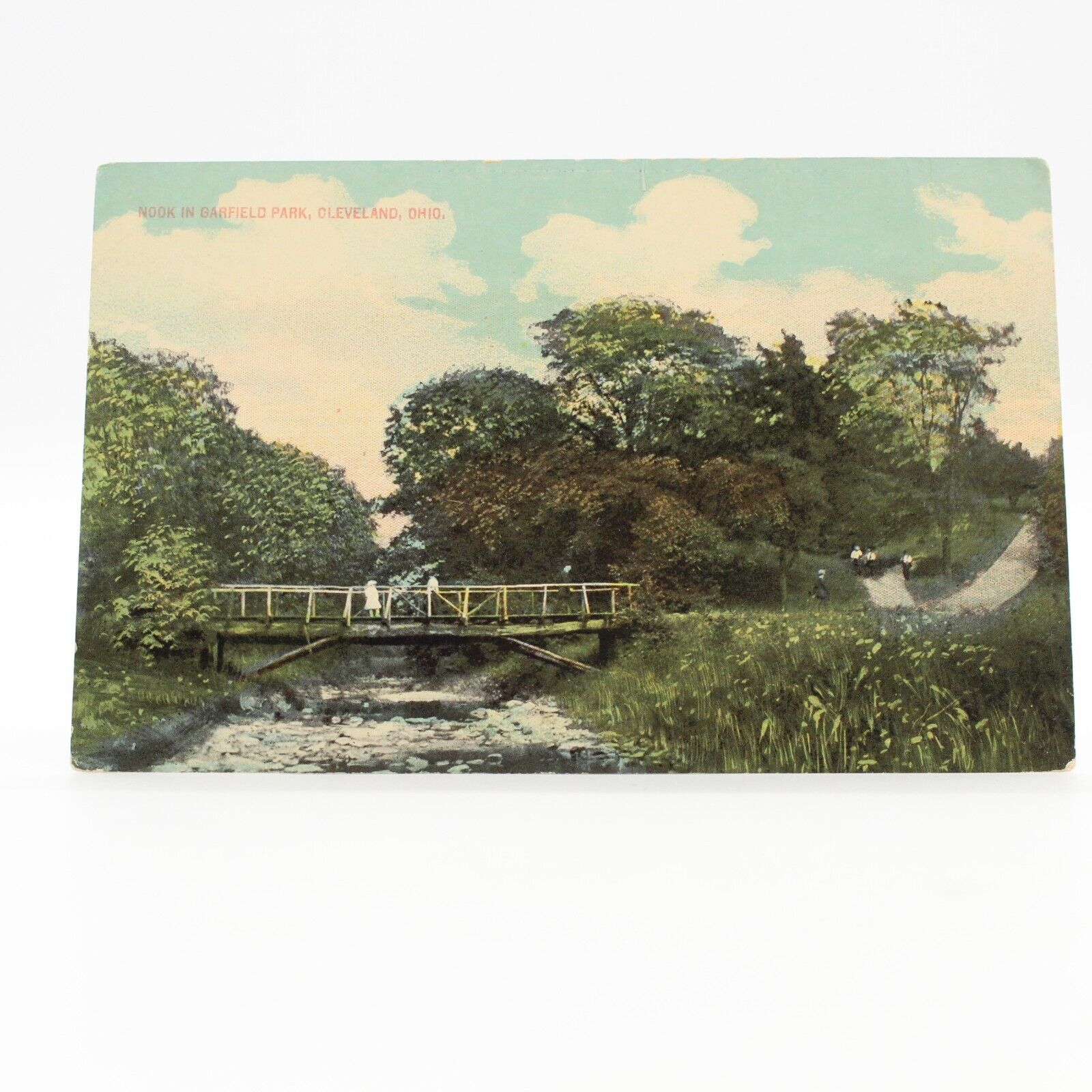 Cleveland Ohio Nook in Garfield Park Vintage Postcard OH Unposted
