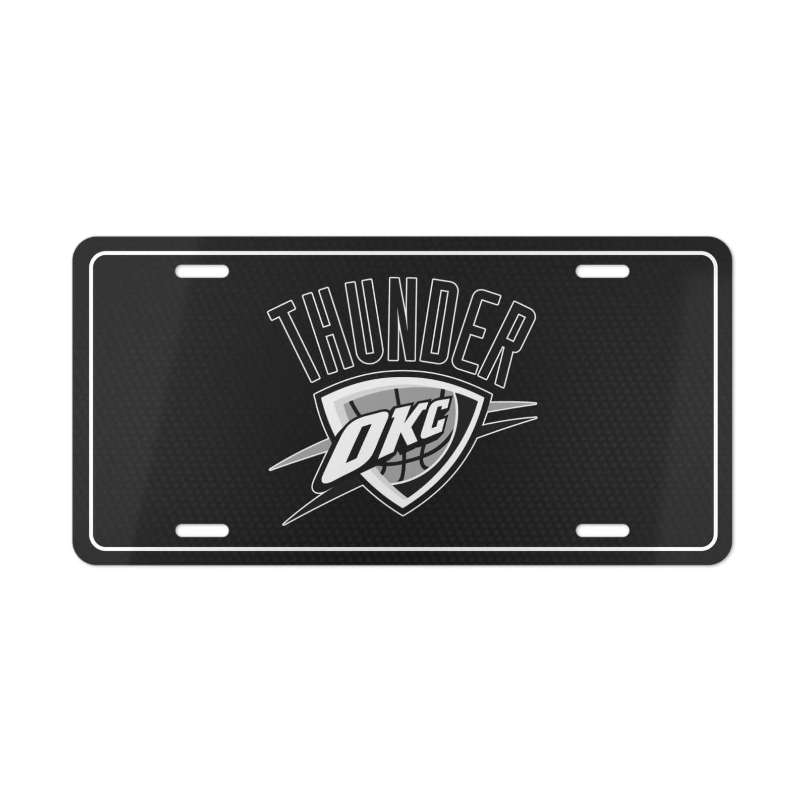 Oklahoma City Thunder License Plate Auto Car Tag Metal Aluminum (Vanity Plate)