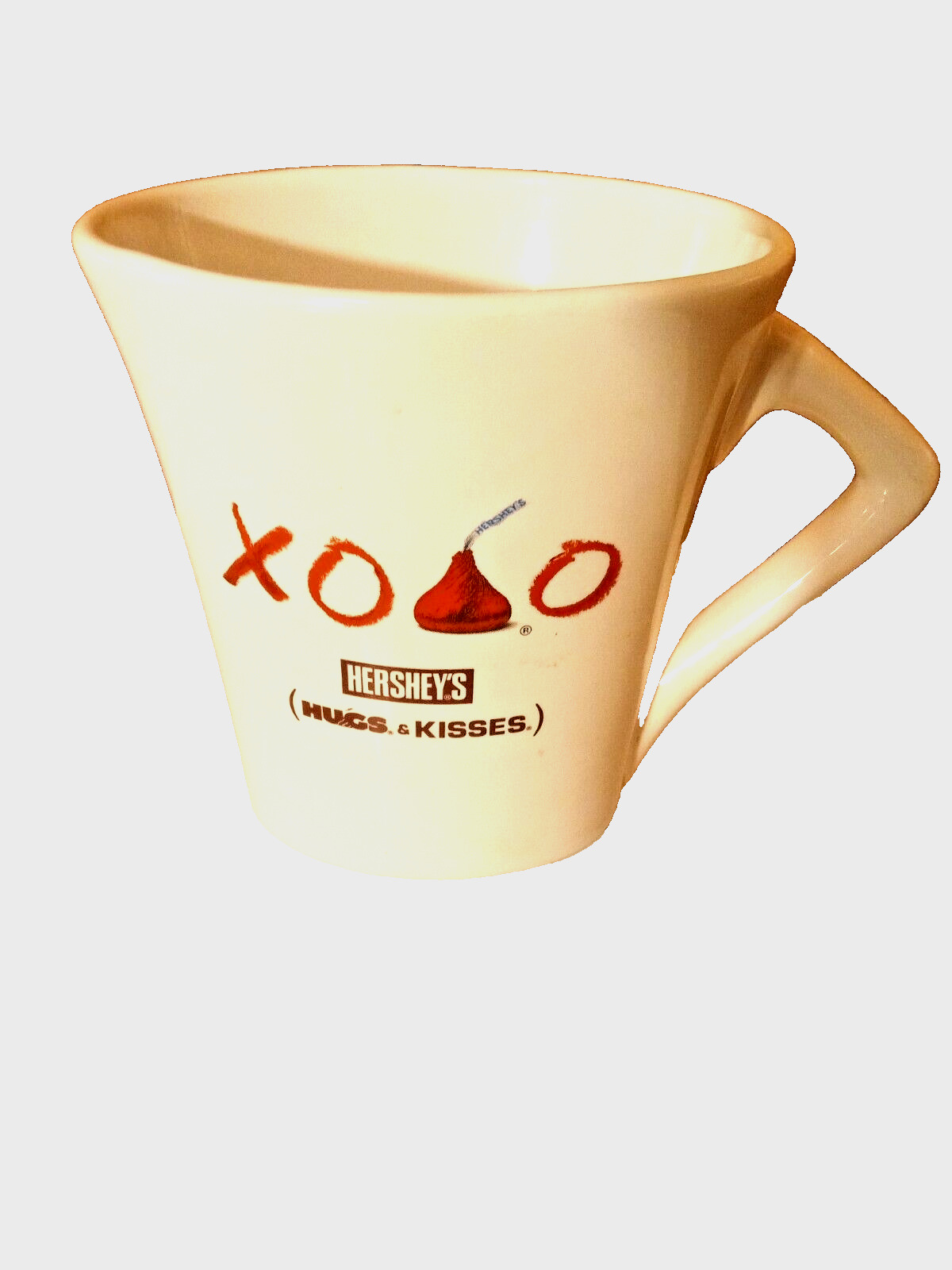 HERSHEY\'S HUGS & KISSES MUG CUP OVAL COFFEE HOT CHOCOLATE XOXO