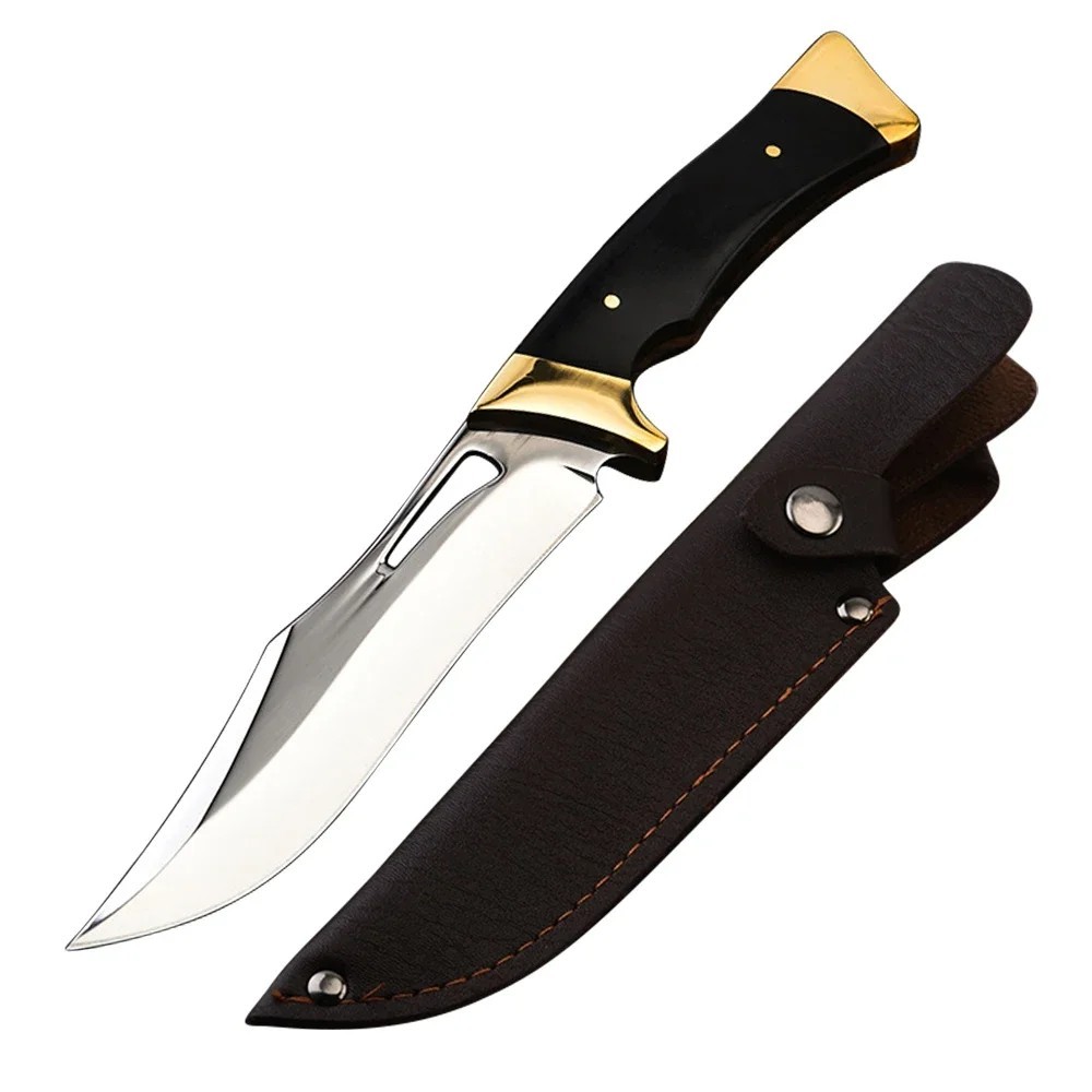 Western Outlaw Bowie Knife Full Tang with Sheath | 9” Length