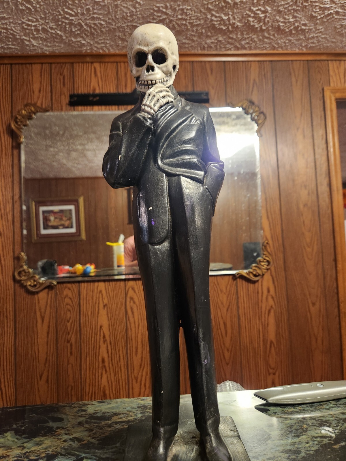 Arteology Thinking Skeleton Hard to Find Statue 1990 Vintage Halloween Arteology Thinking Skeleton Hard to Find Statue 1990 Vintage Halloween