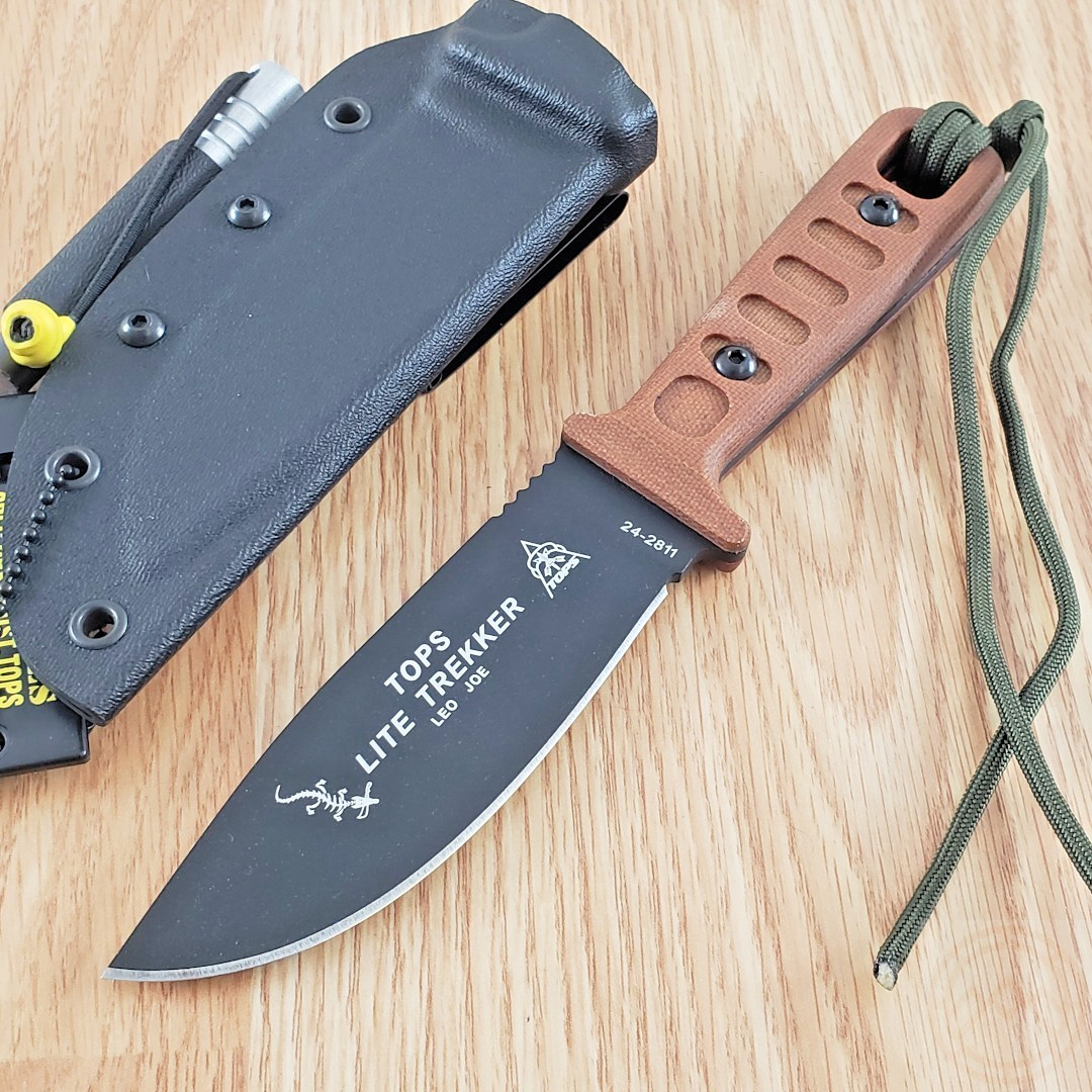 TOPS Lite Trekker Survival Fixed Knife 4.25\