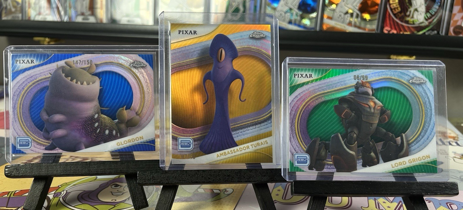 2025 Topps Chrome Disney Numbered 3 Card Lot
