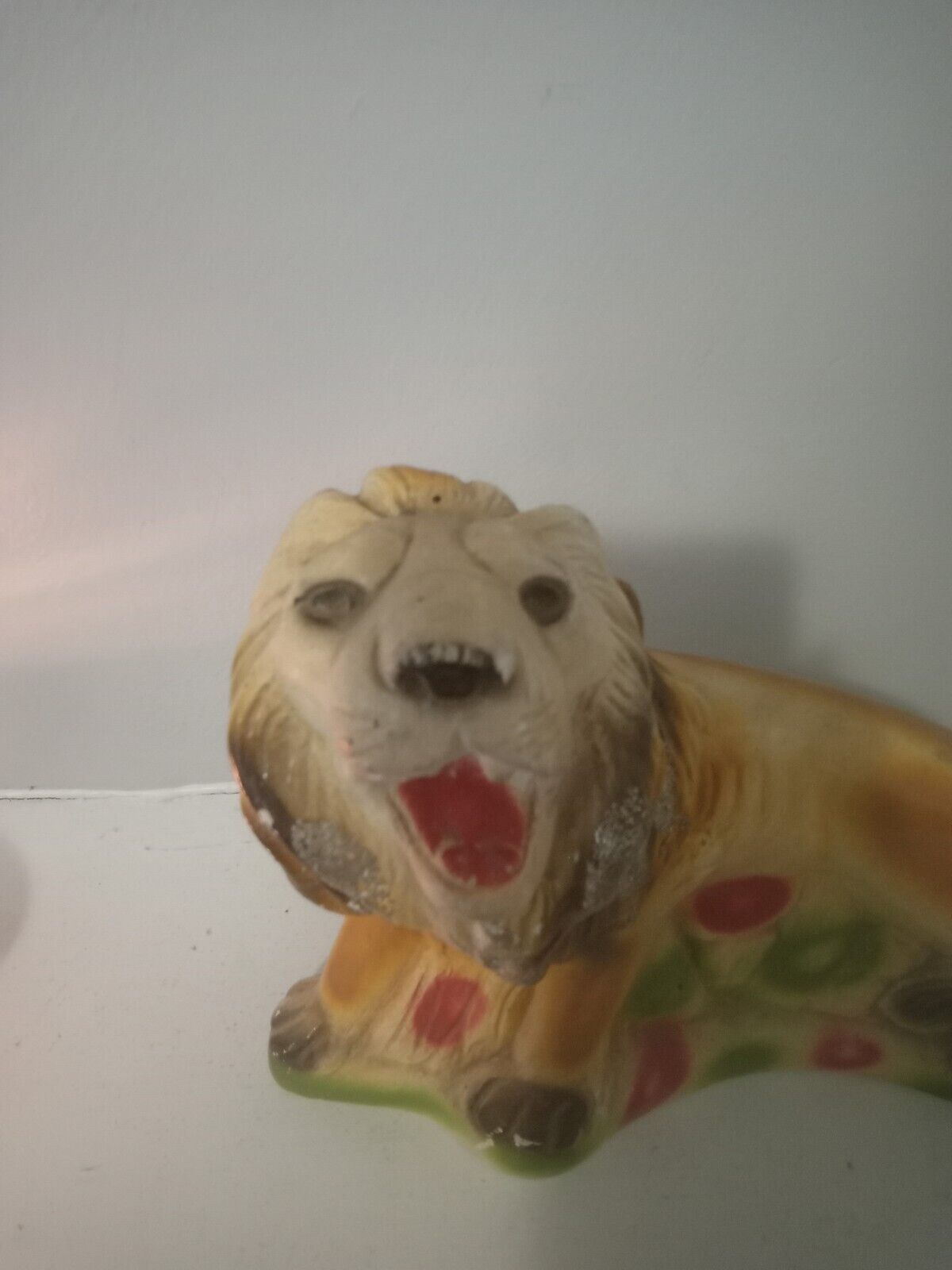 Vintage 1930\'s 40’s Chalkware LION Carnival Circus Prize / Approx. 11” x 9-1/2”