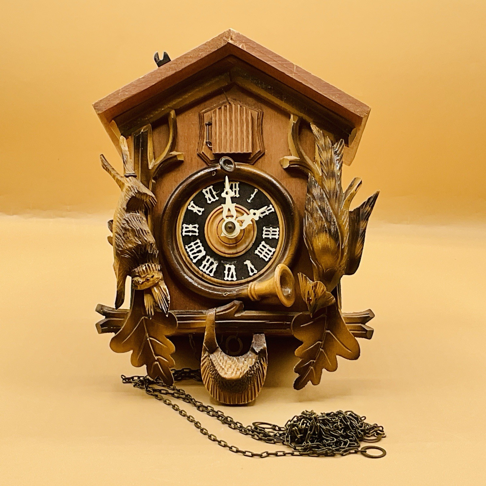 Vintage German Cuckoo Clock West Germany FOR PARTS ONLY Incomplete