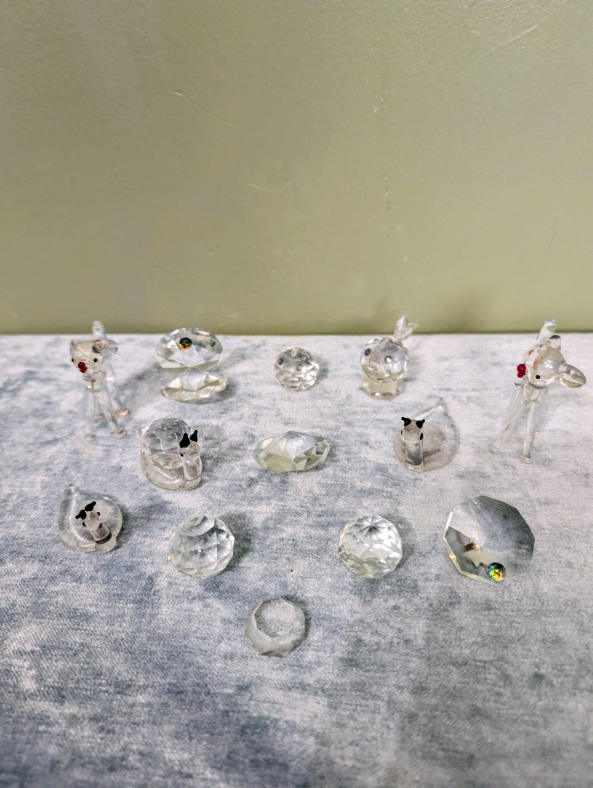 12-Piece Vintage Miniature Lead Crystal & Art Glass Lot