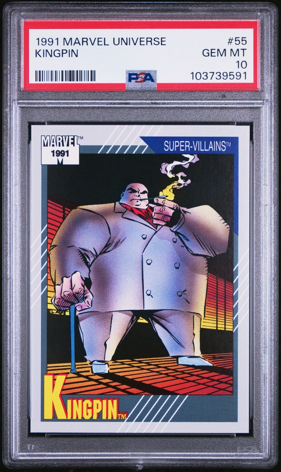 1991 Impel Marvel Universe #55 Kingpin GEM MT 10 POP 24