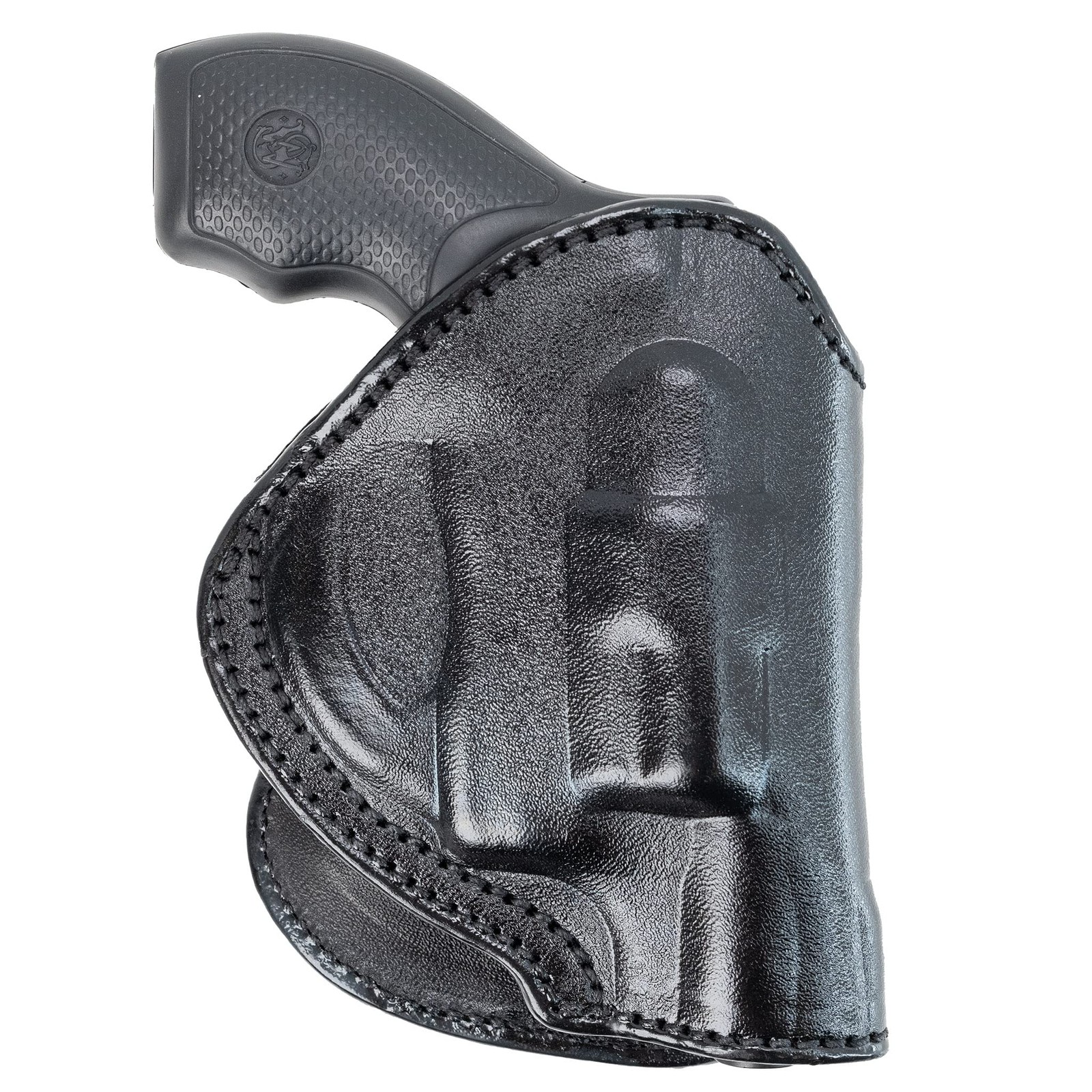 Maxx Carry Leather Paddle OWB Holster for Snub Nose Revolvers, Fits Ruger LCR