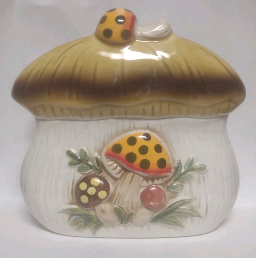 Vintage Sears Merry Mushroom Ceramic Napkin Holder 1978 Japan