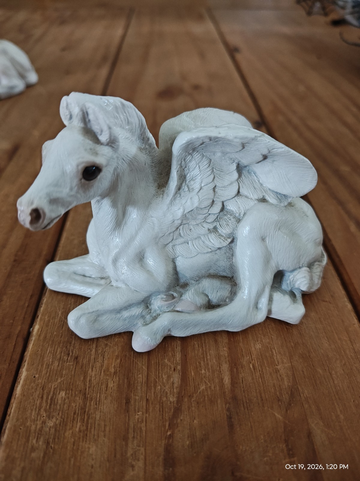 Vintage 1991 Windstone Editions Baby Pegasus, Melody Pena, Artist