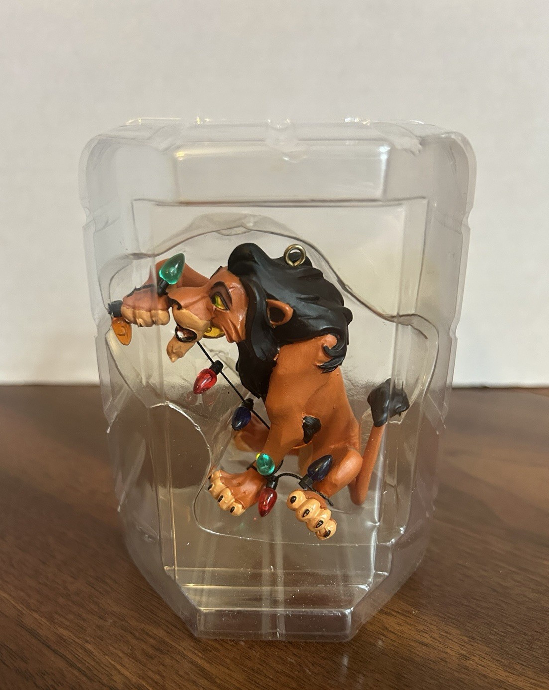 Disney Enesco The Lion King Scar Christmas Lights Ornament with Box