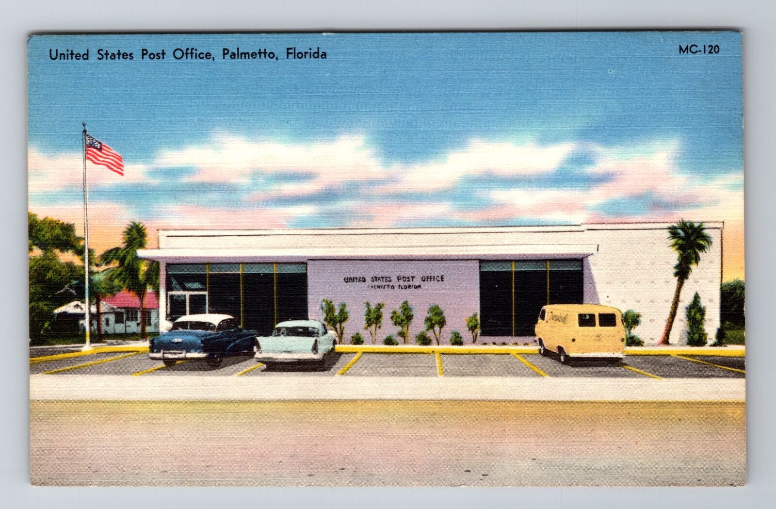 Palmetto FL-Florida, United States Post Office, Antique, Vintage Postcard