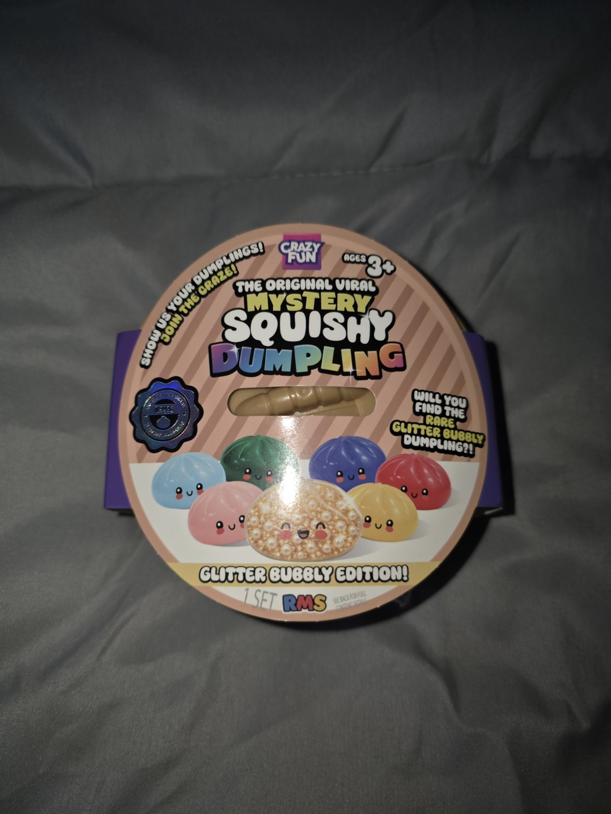 RMS Mystery squishy dumpling Glitter Bubbly Edition CONFIRMED RARE SEALED