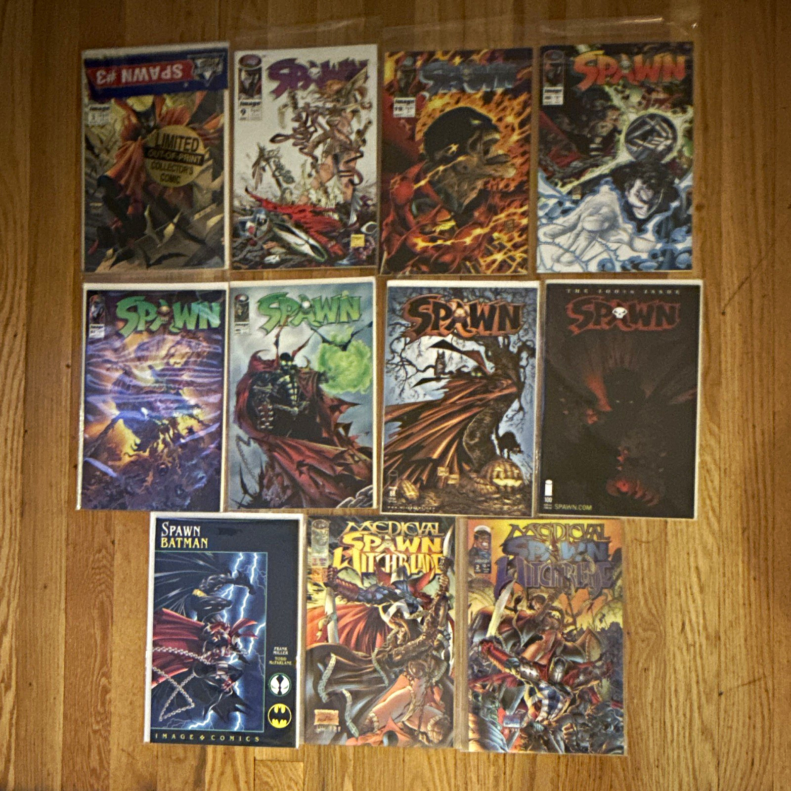 Spawn 11 Comic Lot: 3,9,19,20,41,46,88,100 Spawn Batman, Spawn Witchblade 1-2