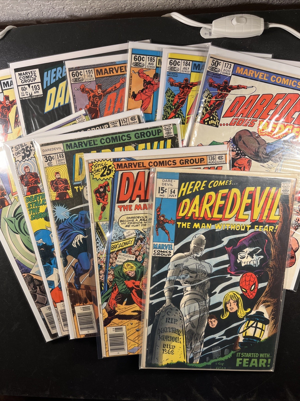 Daredevil Lot 12 #54,136,148,157,162,183,184,185,191,193,194,196