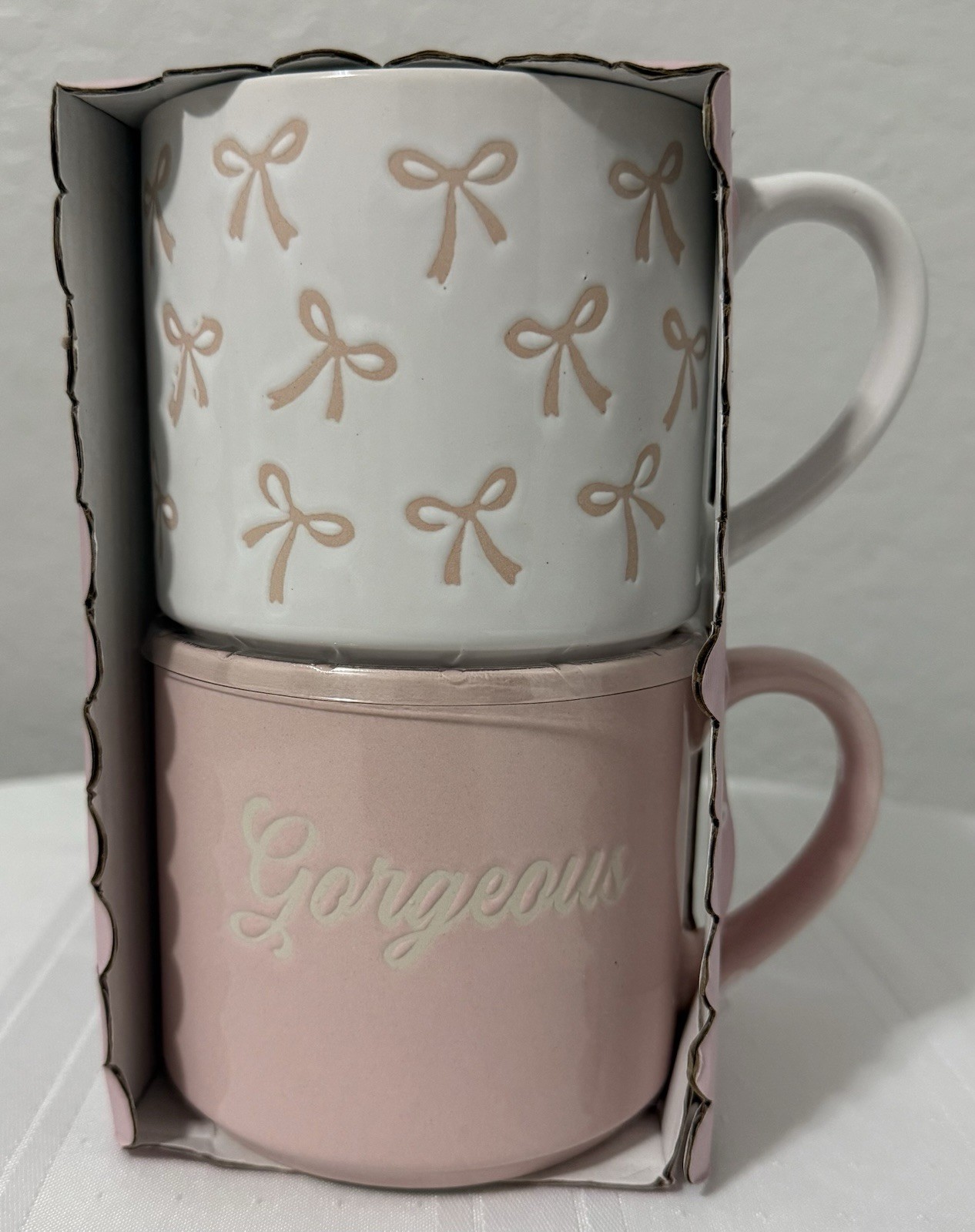 Delilah Jane “Gorgeous” Mug Cup Dishwasher & Microwave Safe (Lot of 2)