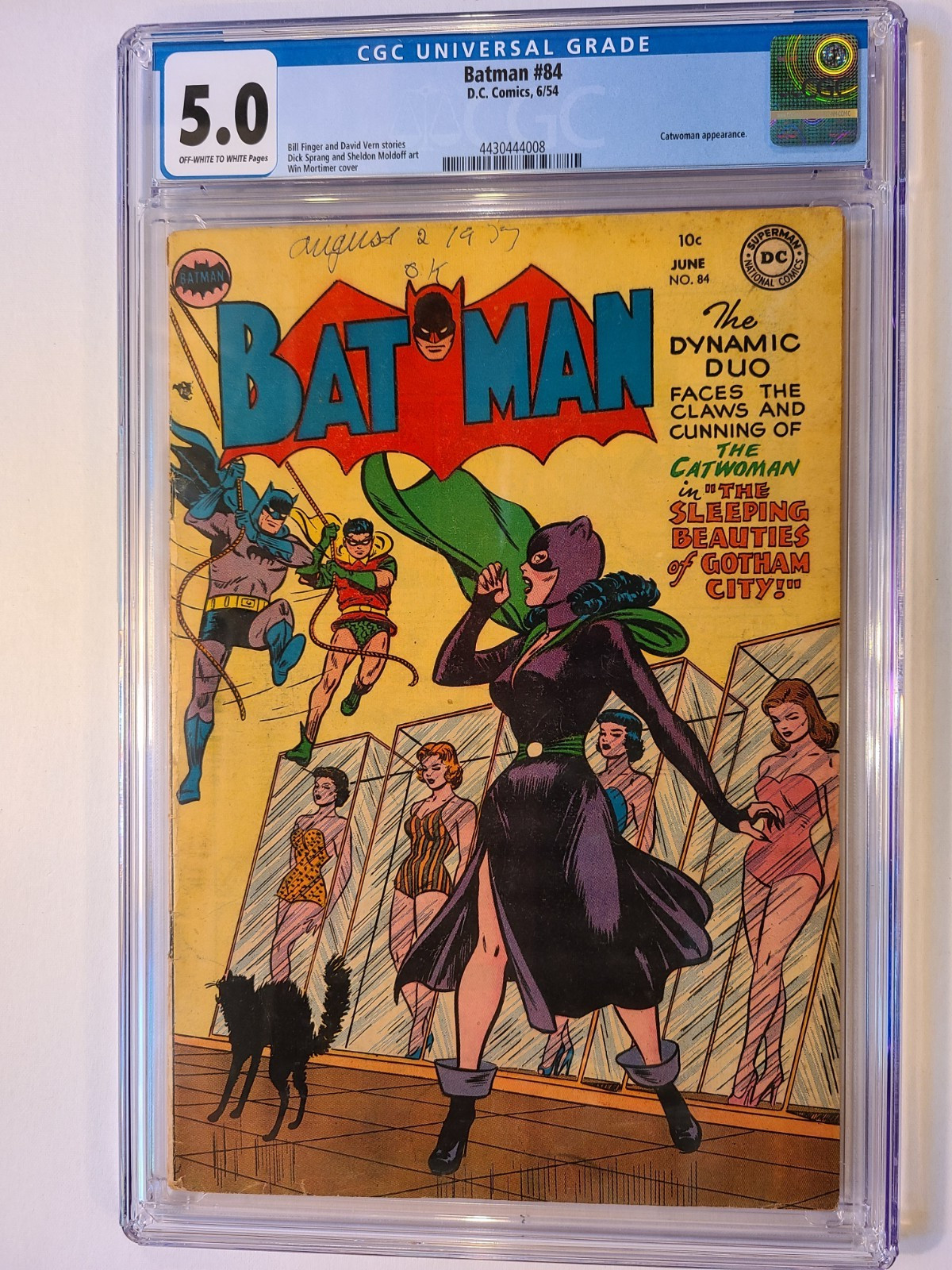 BATMAN # 84 DC 1954 CGC 5.0 CLASSIC CATWOMAN COVER BATMAN # 84 DC 1954 CGC 5.0 CLASSIC CATWOMAN COVER