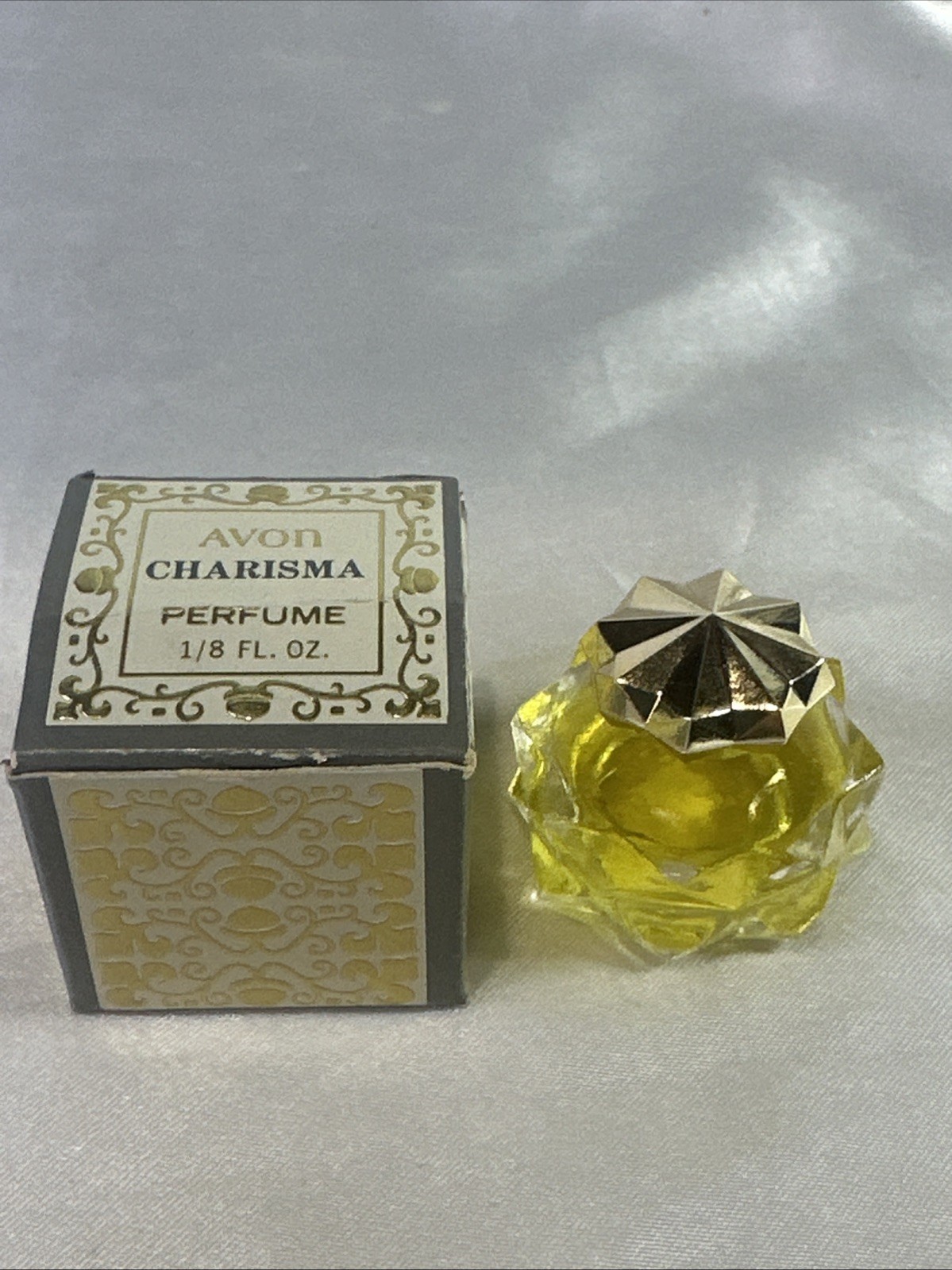 Vintage 1969 Avon Charisma Miniature Perfume Bottle Full 1/8 Fluid Ounce