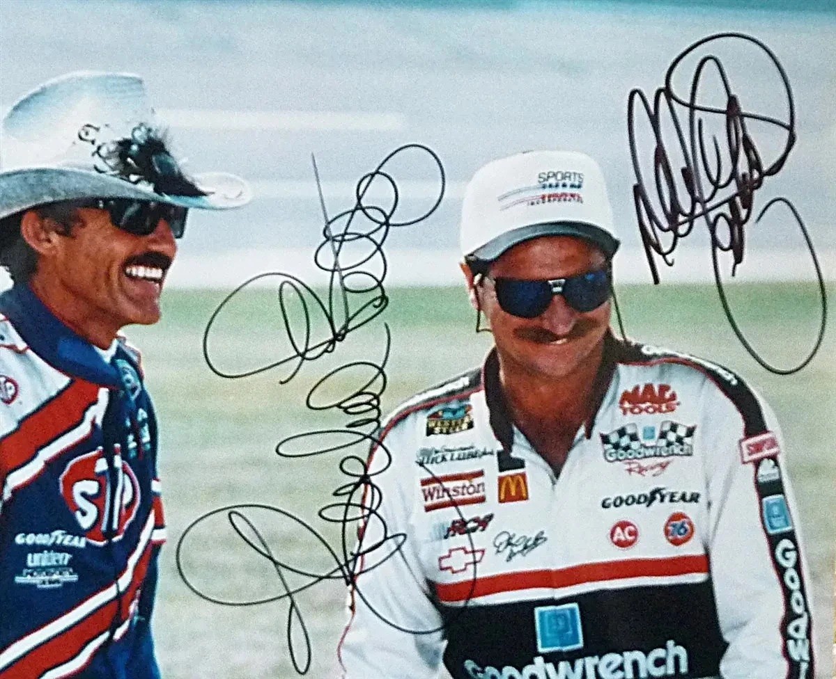 pt259 Richard Petty & Dale Earnhart Nascar 