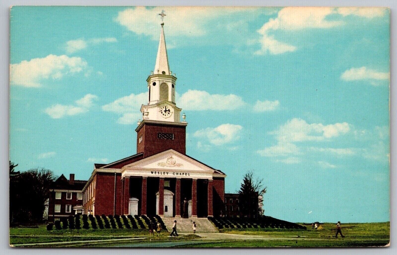 Buckhannon West Virginia Wesley Chapel & Religious Center Chrome Postcard