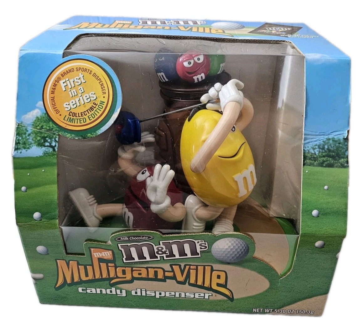 M&M\'s NEW Mulligan-Ville Candy Dispenser with a golf theme limited edition NIB M&M\'s NEW Mulligan-Ville Candy Dispenser with a golf theme limited edition NIB