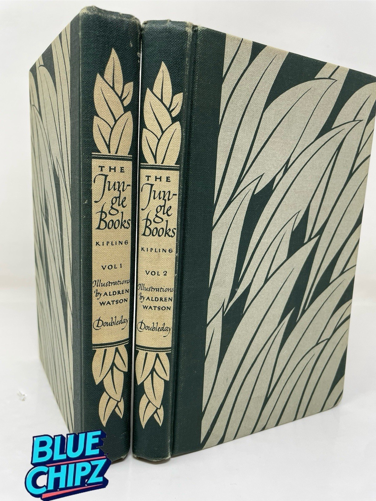 1948 Rudyard Kipling, The Jungle Books Vol. 1 & 2 Vintage