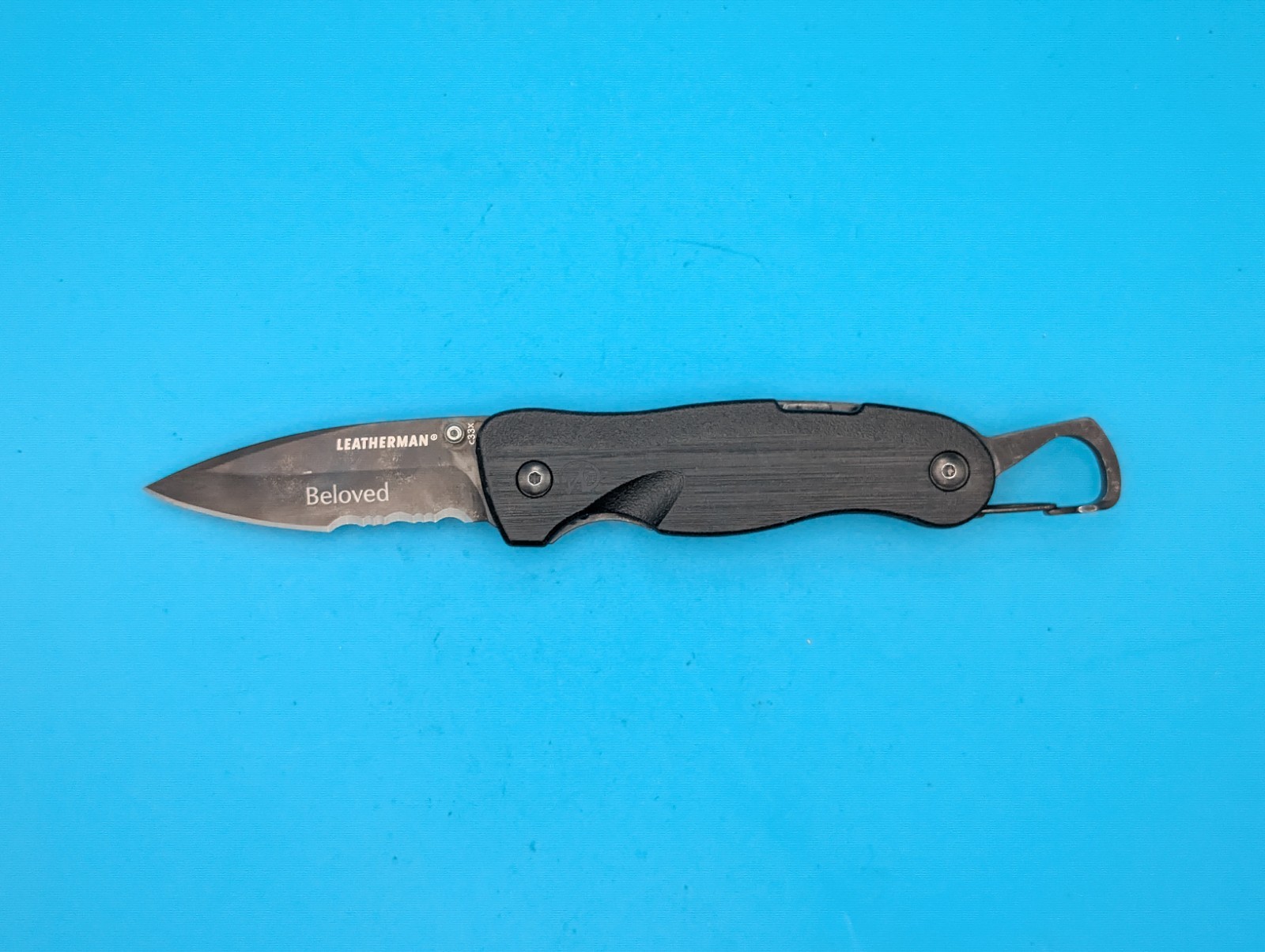 Leatherman Crater C33X Combo Edge Pocket Knife Black
