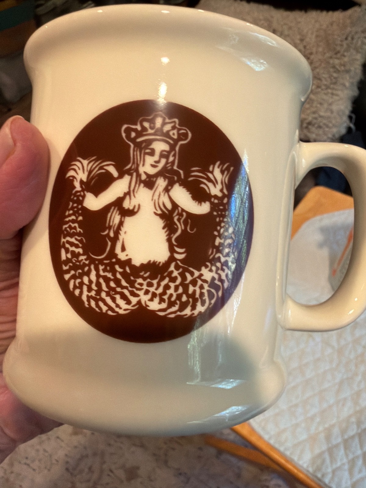 Vintage Starbucks first store Pike Place coffee mug