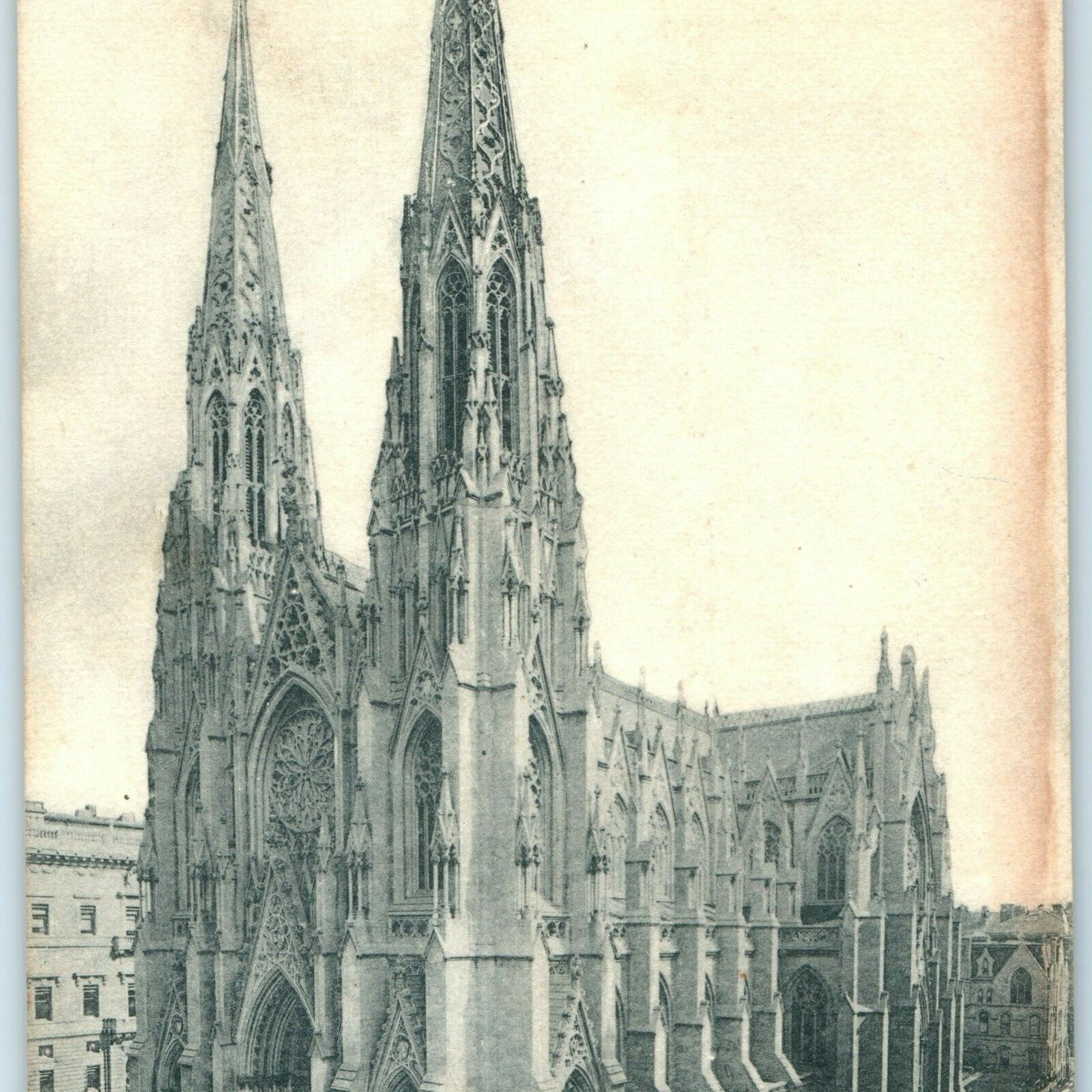 c1900s New York City St Patricks Cathedral Postcard Church Gothic Architecture