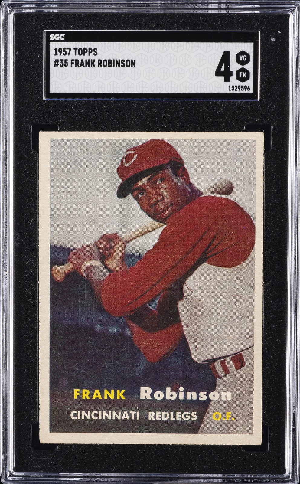 1957 TOPPS #35 FRANK ROBINSON SGC 4