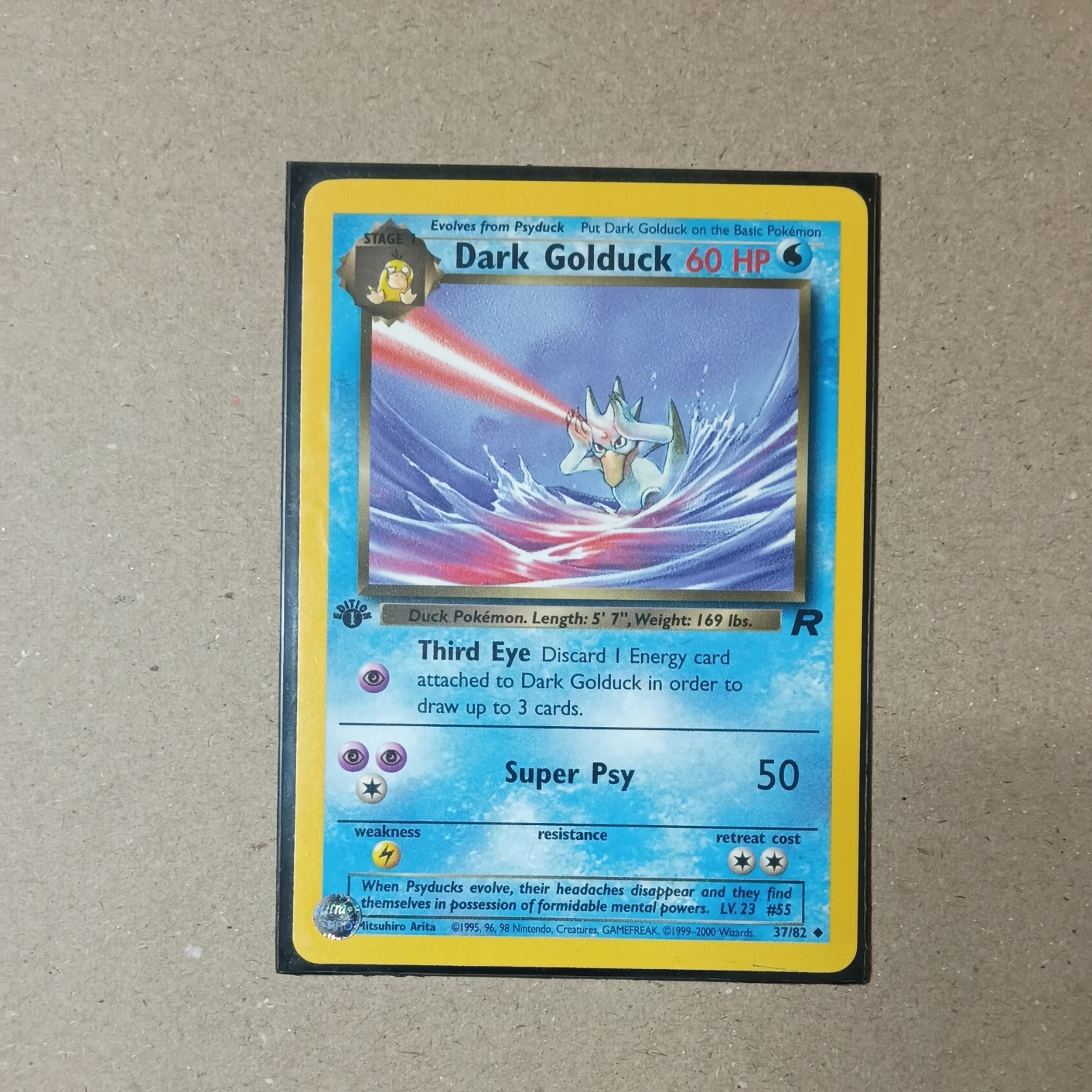 Dark Golduck 37/82 - 1st Edition Team Rocket Pokémon Card