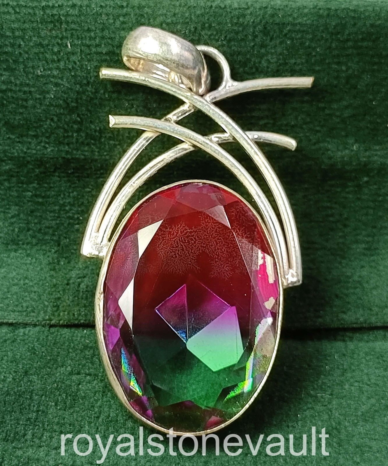 Handmade 78.05 Ct Ametrine Pendant IGL Certified 925 Solid Silver Gemstone 5DNX