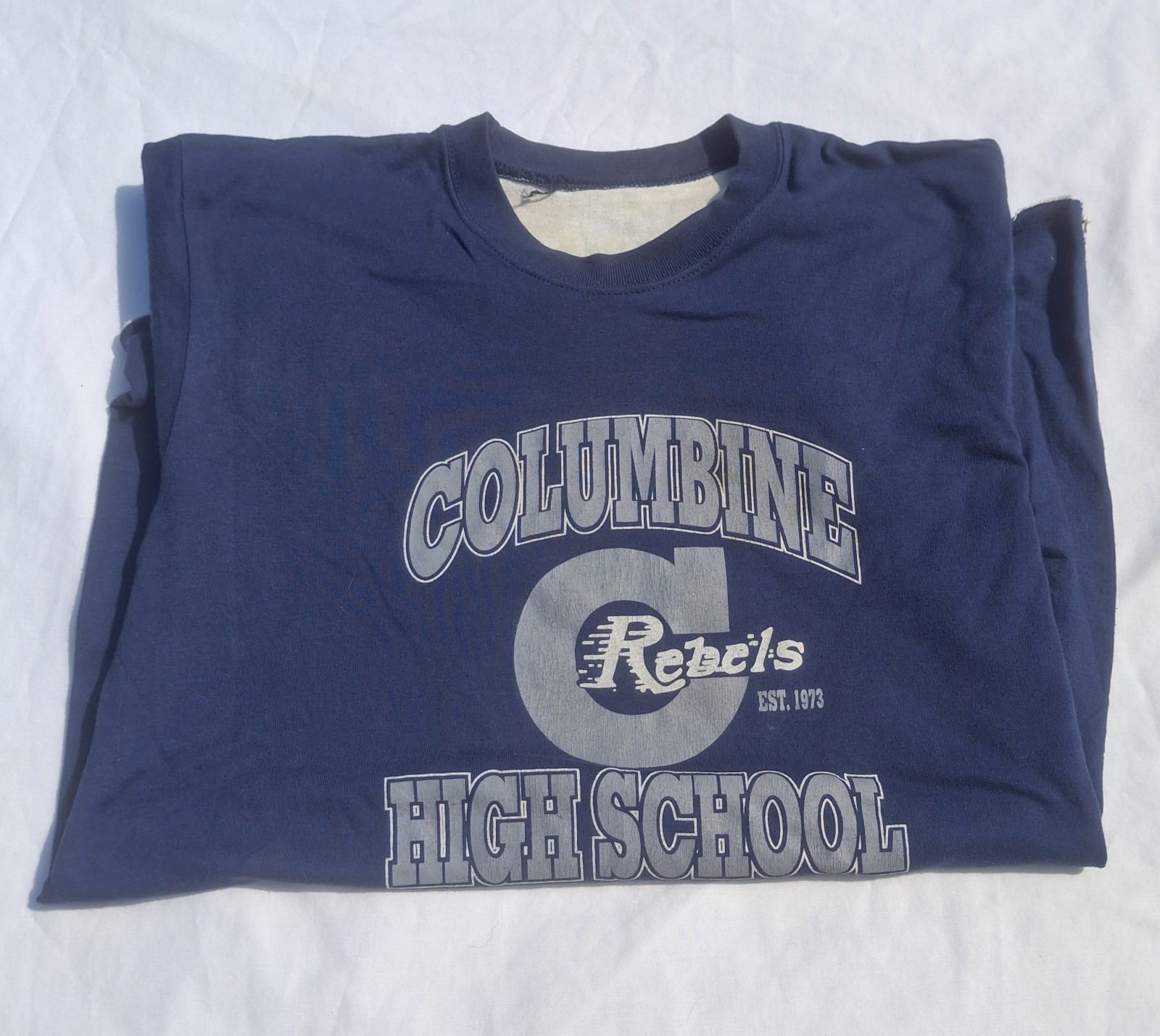 Vintage Rare Class of 1999 Columbine High School Tee Shirt Size XL