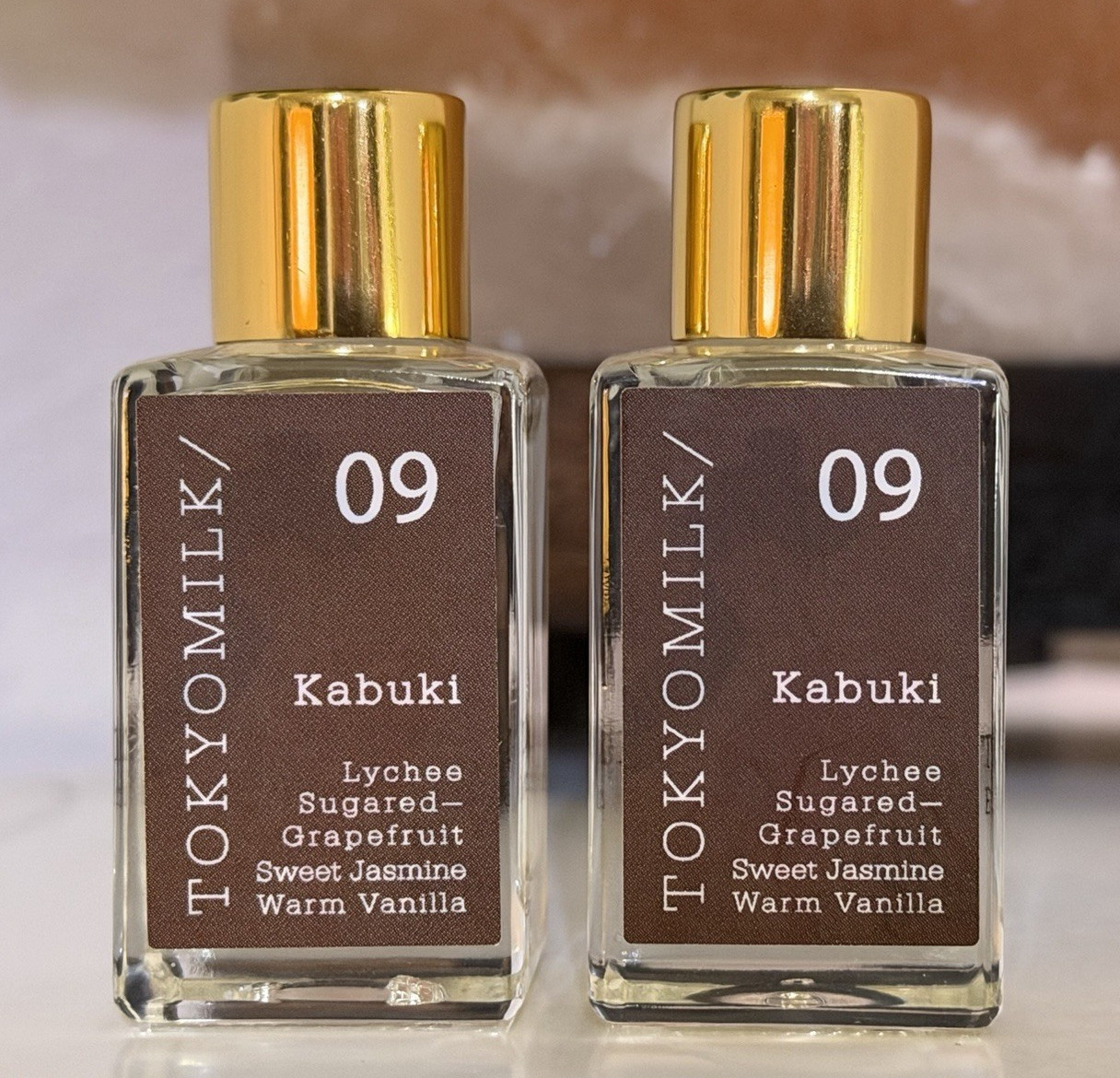 TOKYOMILK Kabuki 09 Eau de Parfum Miniatures set 0.24 oz each