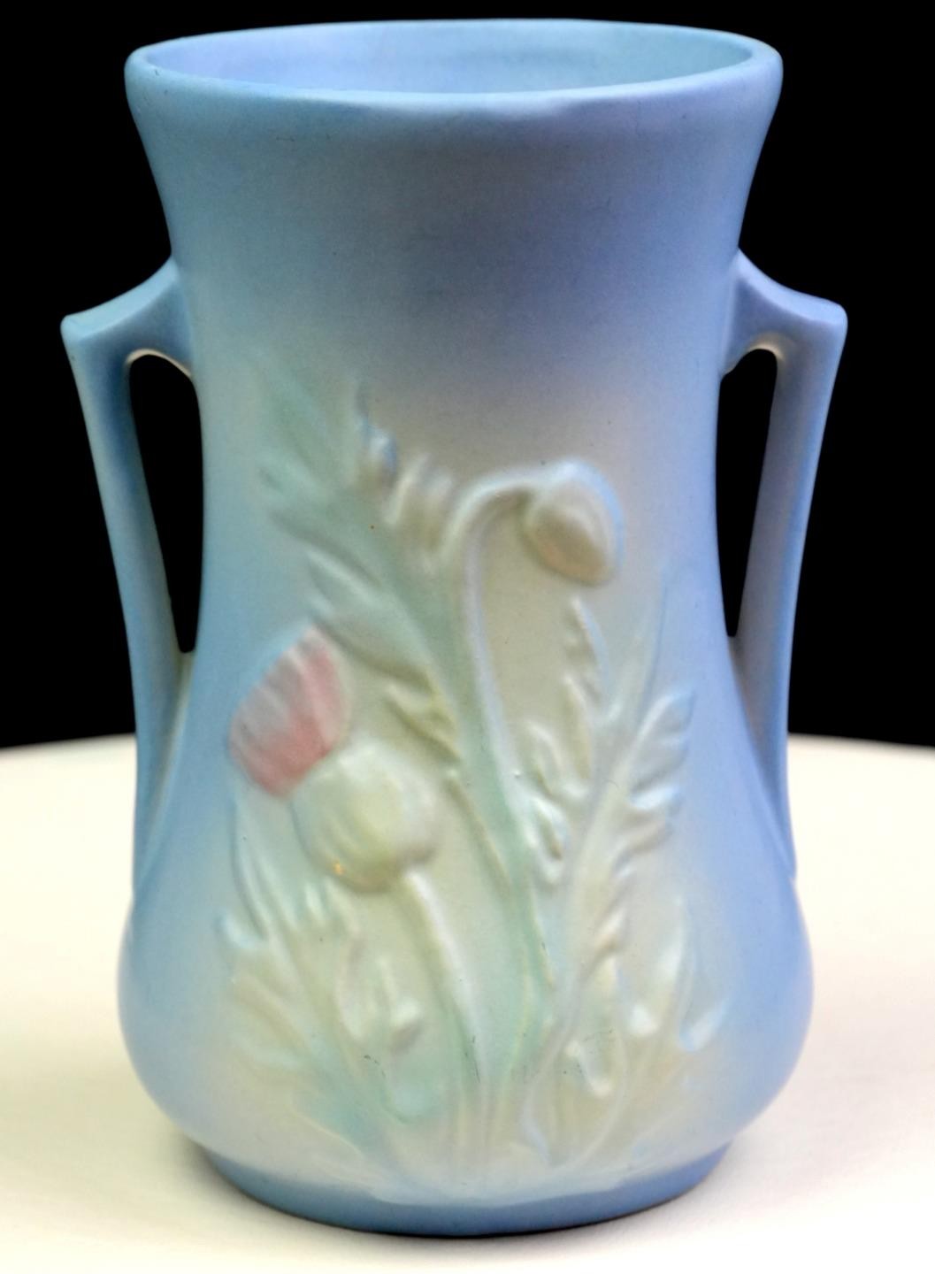 Hull Art Pottery USA Thistle Blue Vintage 6 3/4