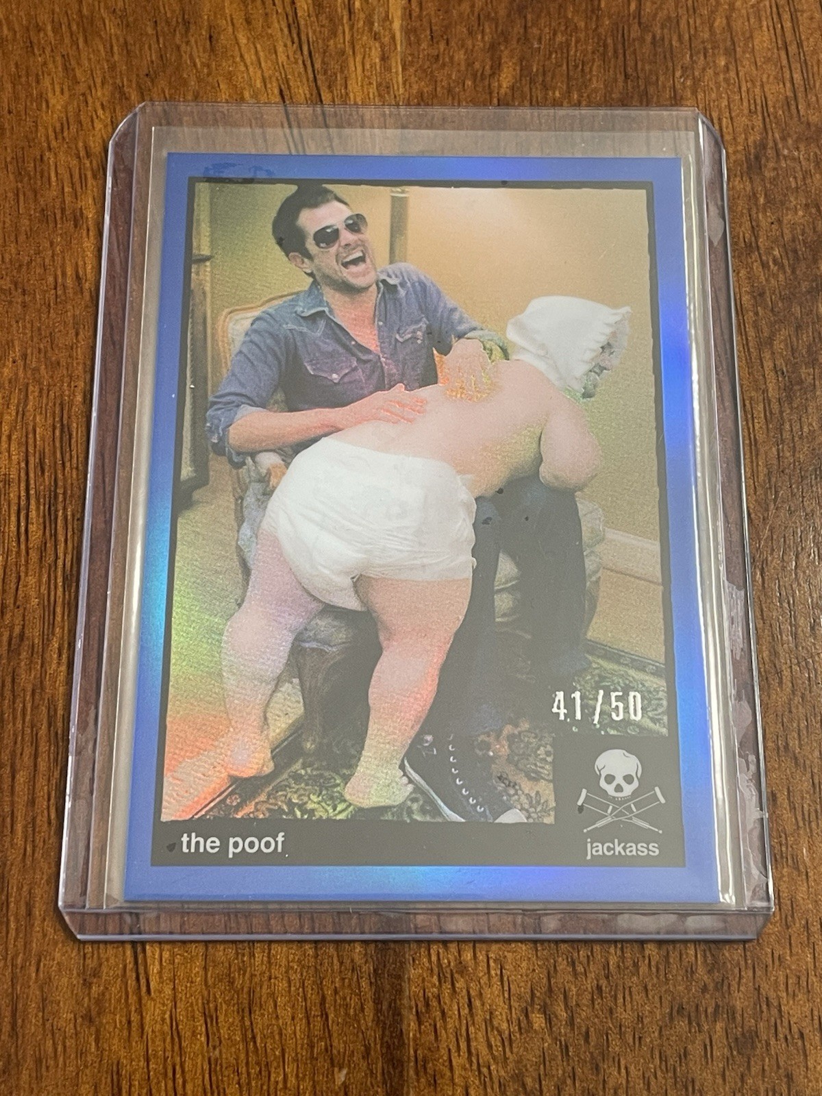 2022 Zerocool Jackass Blue Holo The Poof Knoxville Wee-Man 31/50 Rare 