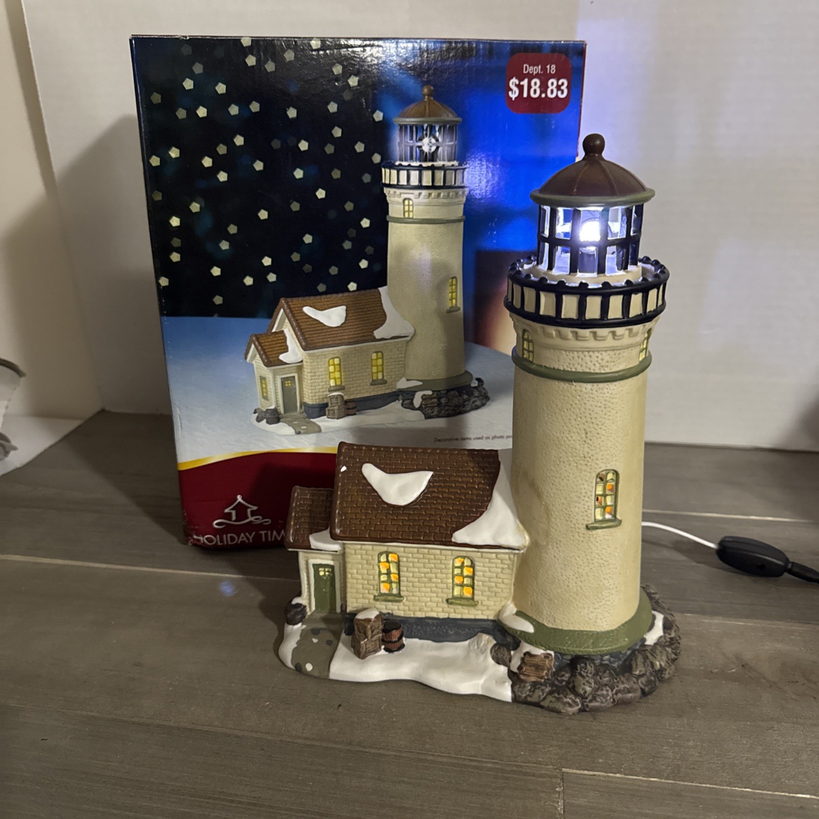 VTG 2005 Holiday Time Nautical Collection Cape Blanco Lighthouse RARE WORKS VTG 2005 Holiday Time Nautical Collection Cape Blanco Lighthouse RARE WORKS