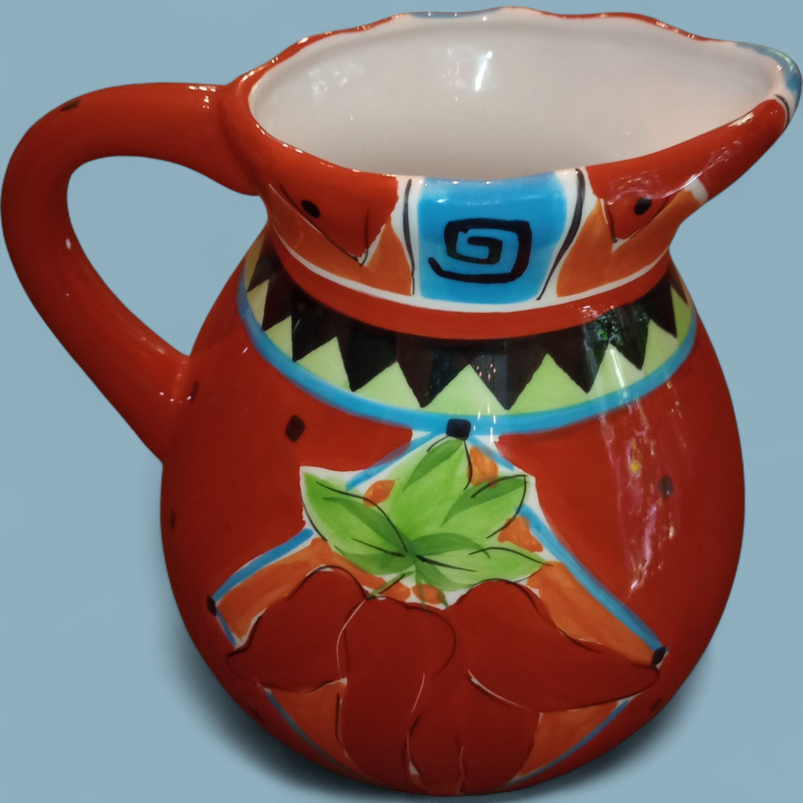 Vintage HausenWare Ceramic Chili Pepper Southwestern Style Decorative Pitcher