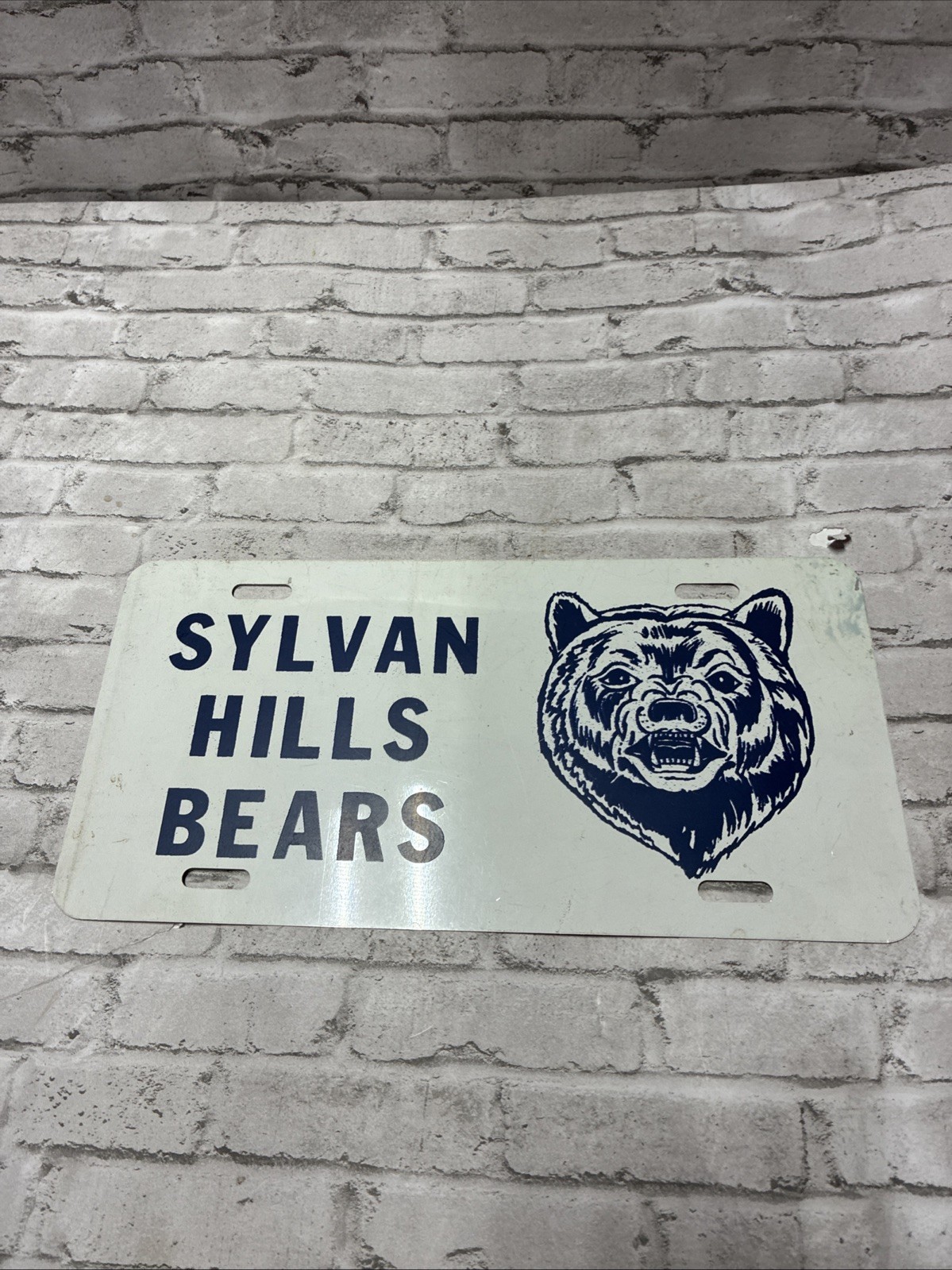 VINTAGE  Sylvan Hills HIGH SCHOOL Sherwood Arkansas BOOSTER LICENSE PLATE