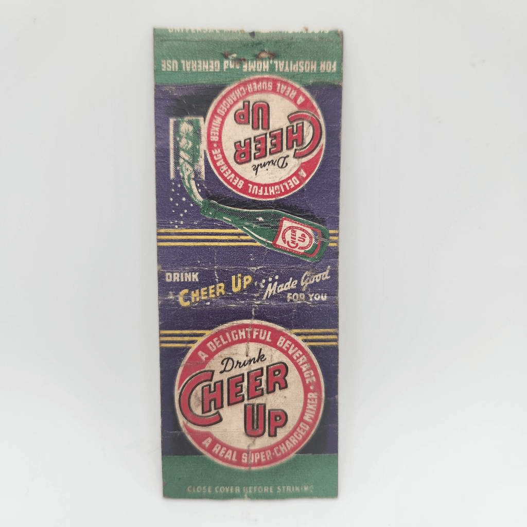 Vintage Bobtail Matchcover Drink Cheer Up Beverage