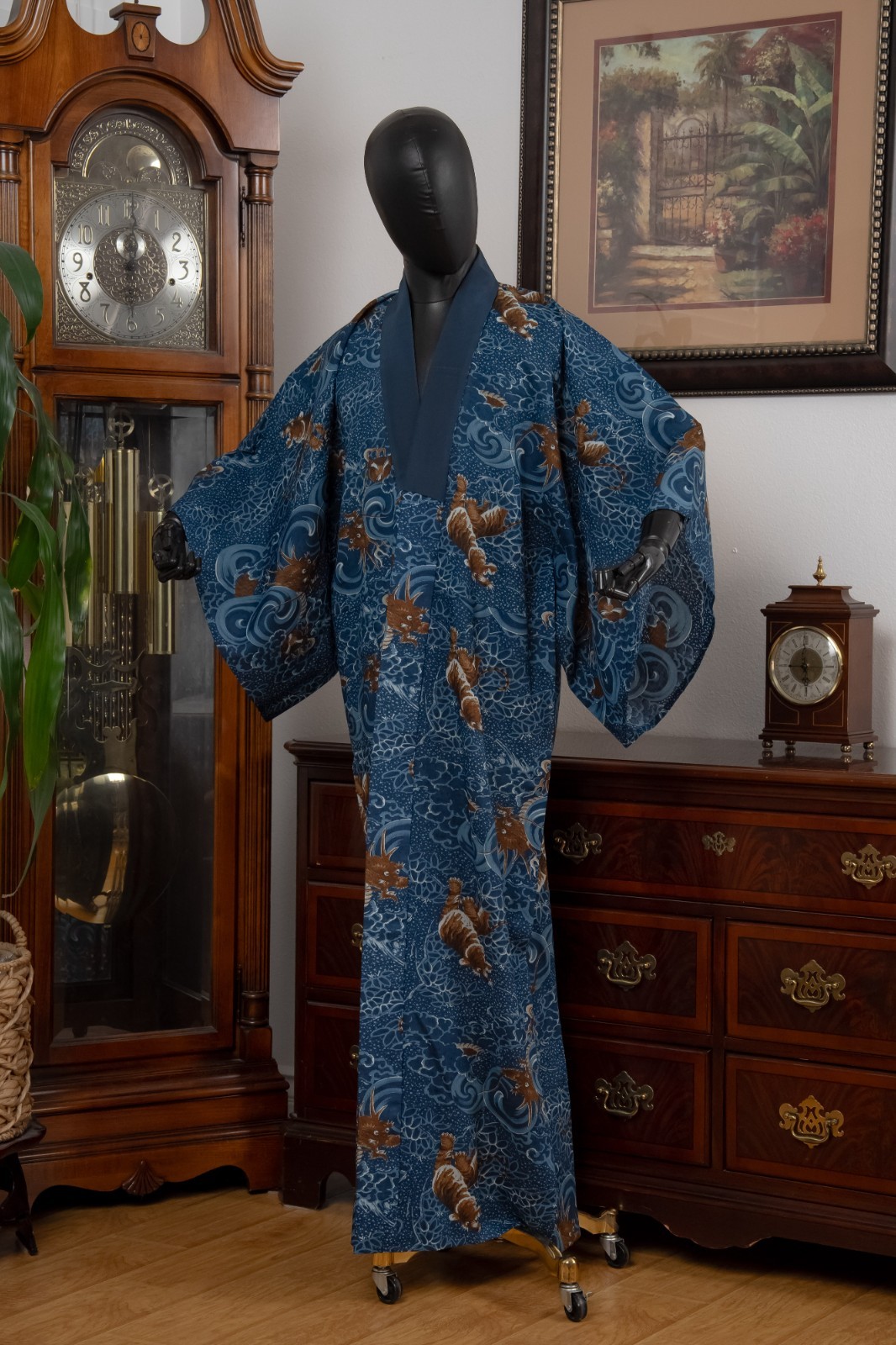 DEAR VANILLA JAPANESE JUBAN UNDERGOWN MEN'S KIMONO AUTHENTIC VINTAGE JAPAN MADE